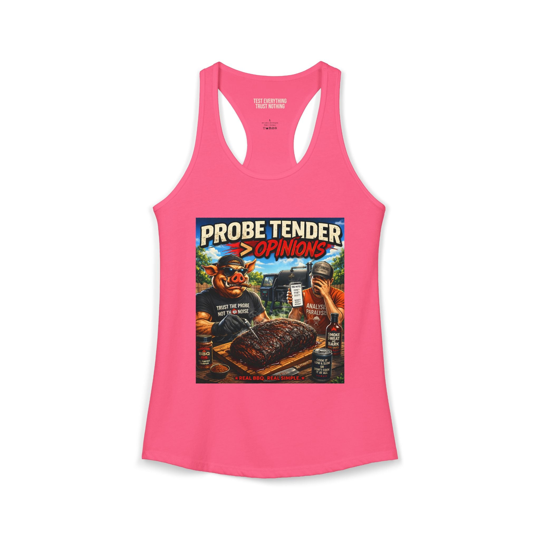 Probe Tender > Opinions Women's Tank Top — Premium Racerback | BBQ Test Pit