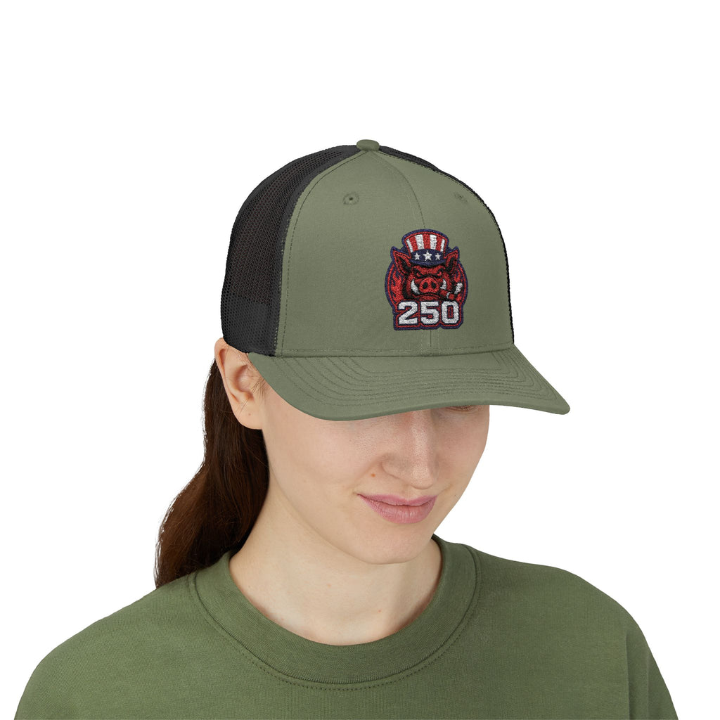 BBQ Test Pit America's 250th Birthday Trucker Hat | Limited Edition Snapback Cap