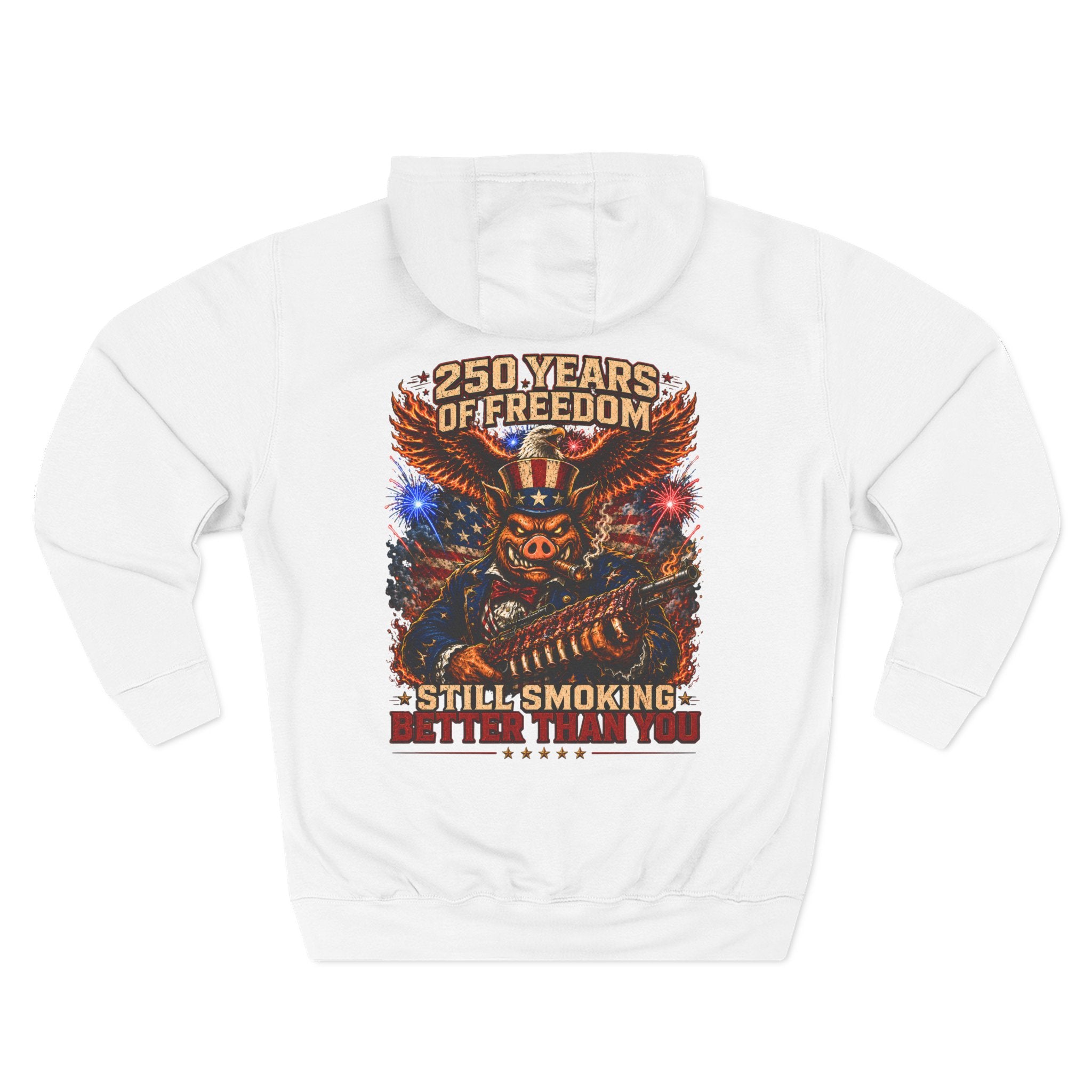 BBQ Test Pit America's 250th Birthday Hoodie | Limited Edition Patriotic Fleece