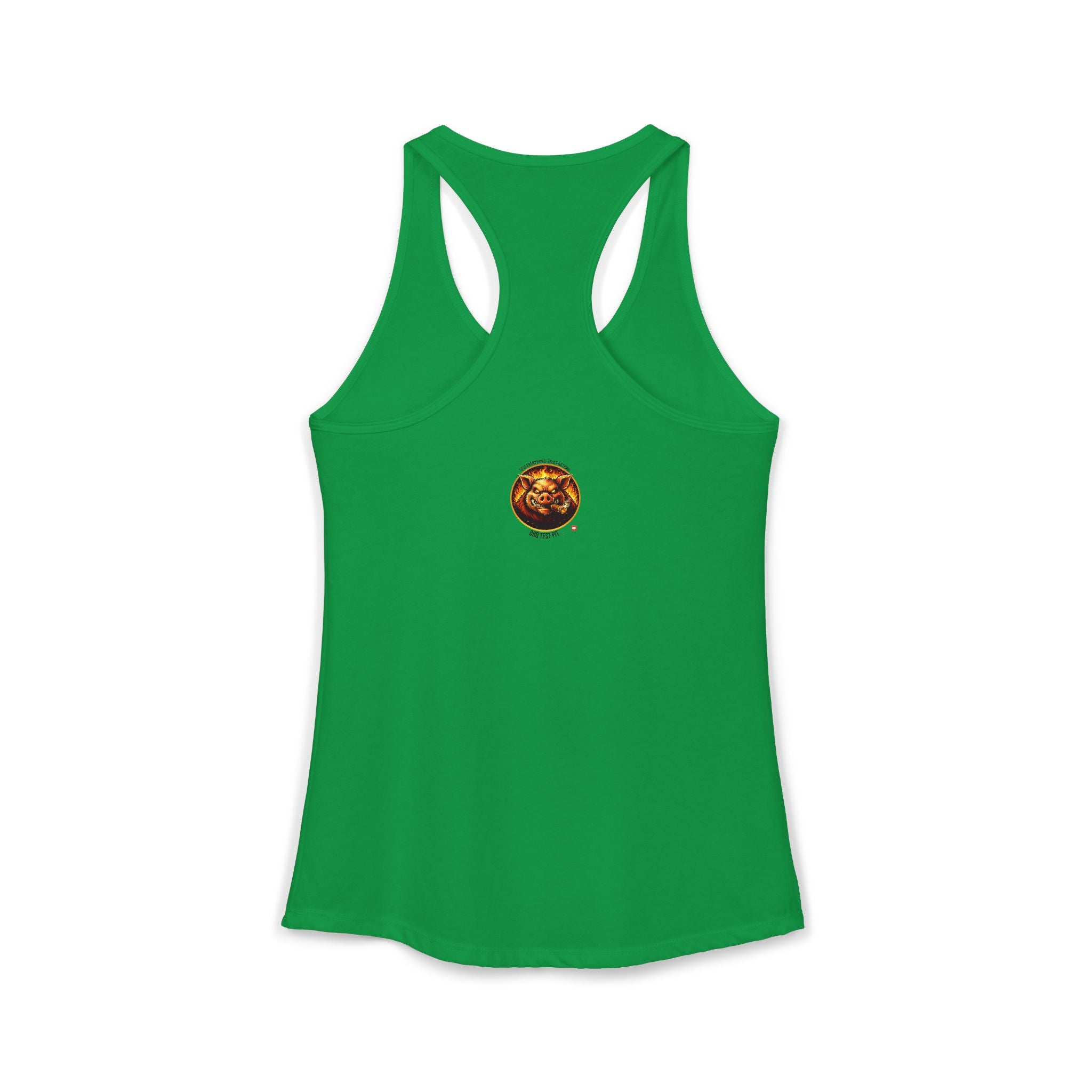 BBQ Test Pit Official Logo Women's Tank Top — Premium Racerback | Batch 001