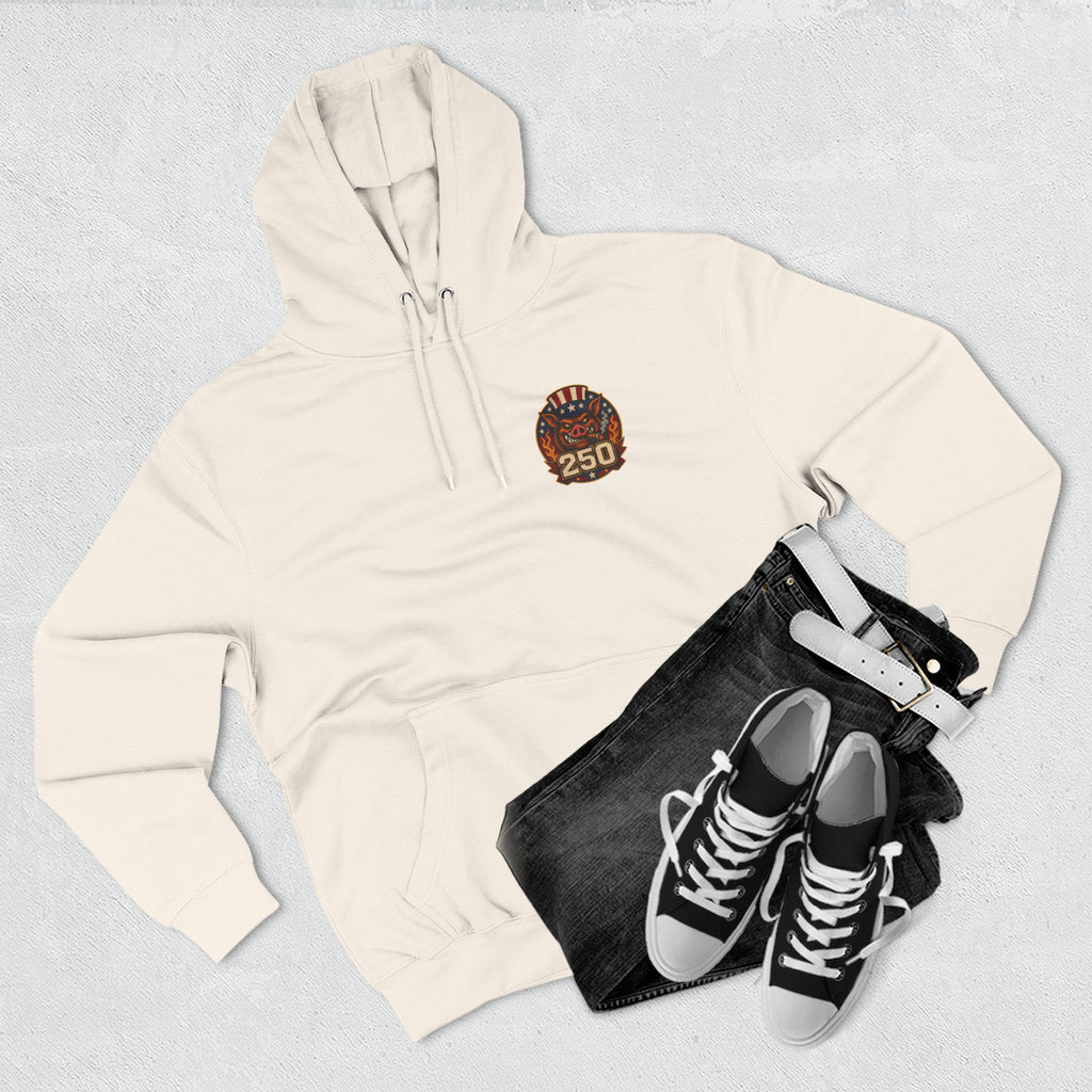 BBQ Test Pit America's 250th Birthday Hoodie | Limited Edition Patriotic Fleece