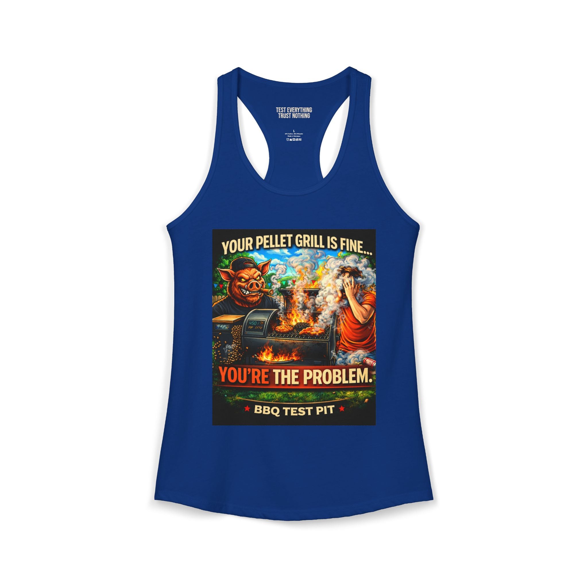 You're The Problem Women's Tank Top — Premium Racerback | BBQ Test Pit
