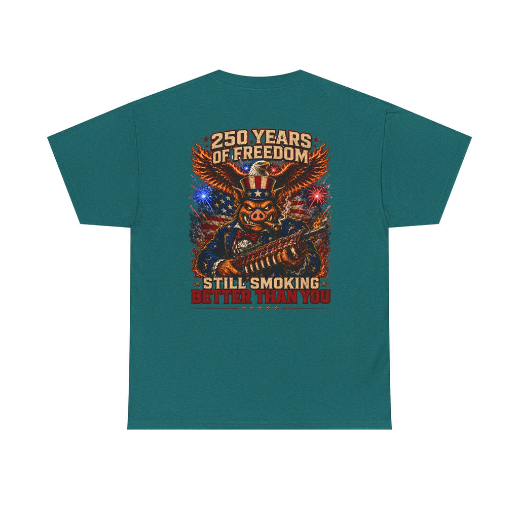 BBQ Test Pit America's 250th Birthday Shirt | Limited Edition Patriotic Graphic Tee 5000