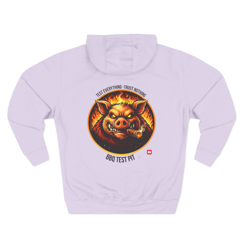 BBQ Test Pit Official Logo Hoodie — Premium Heavyweight Uniform | Batch 001