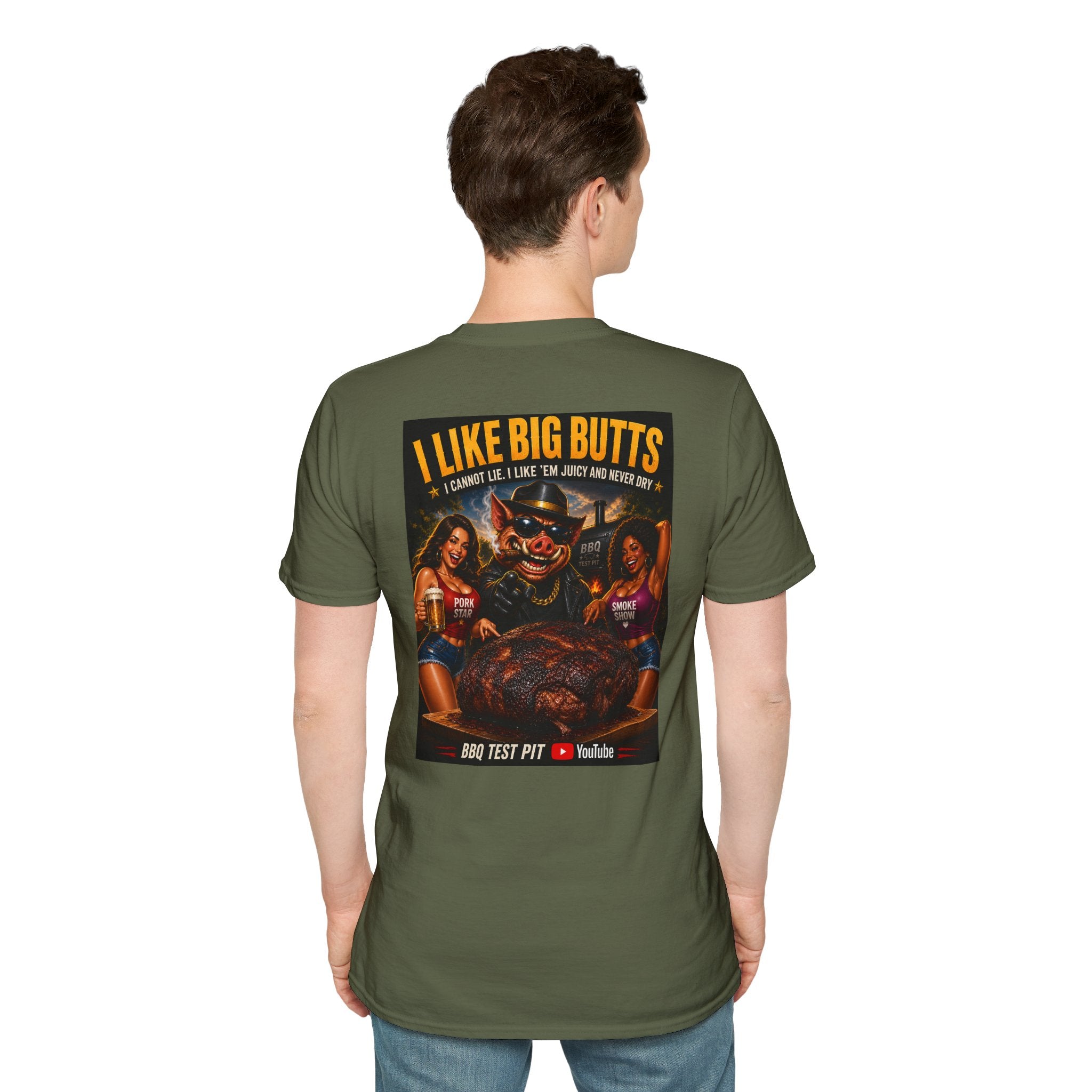 I Like Big Butts T-Shirt — Premium Softstyle BBQ Tee | BBQ Test Pit
