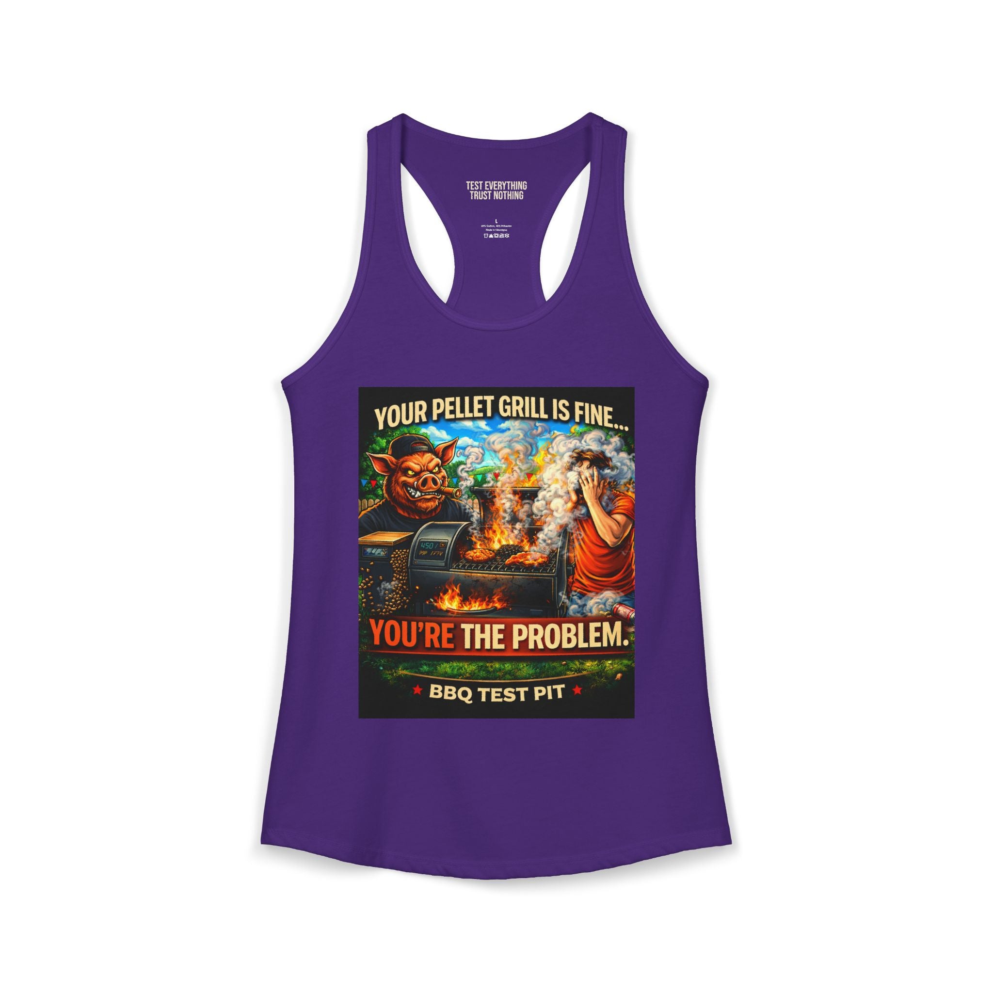 You're The Problem Women's Tank Top — Premium Racerback | BBQ Test Pit