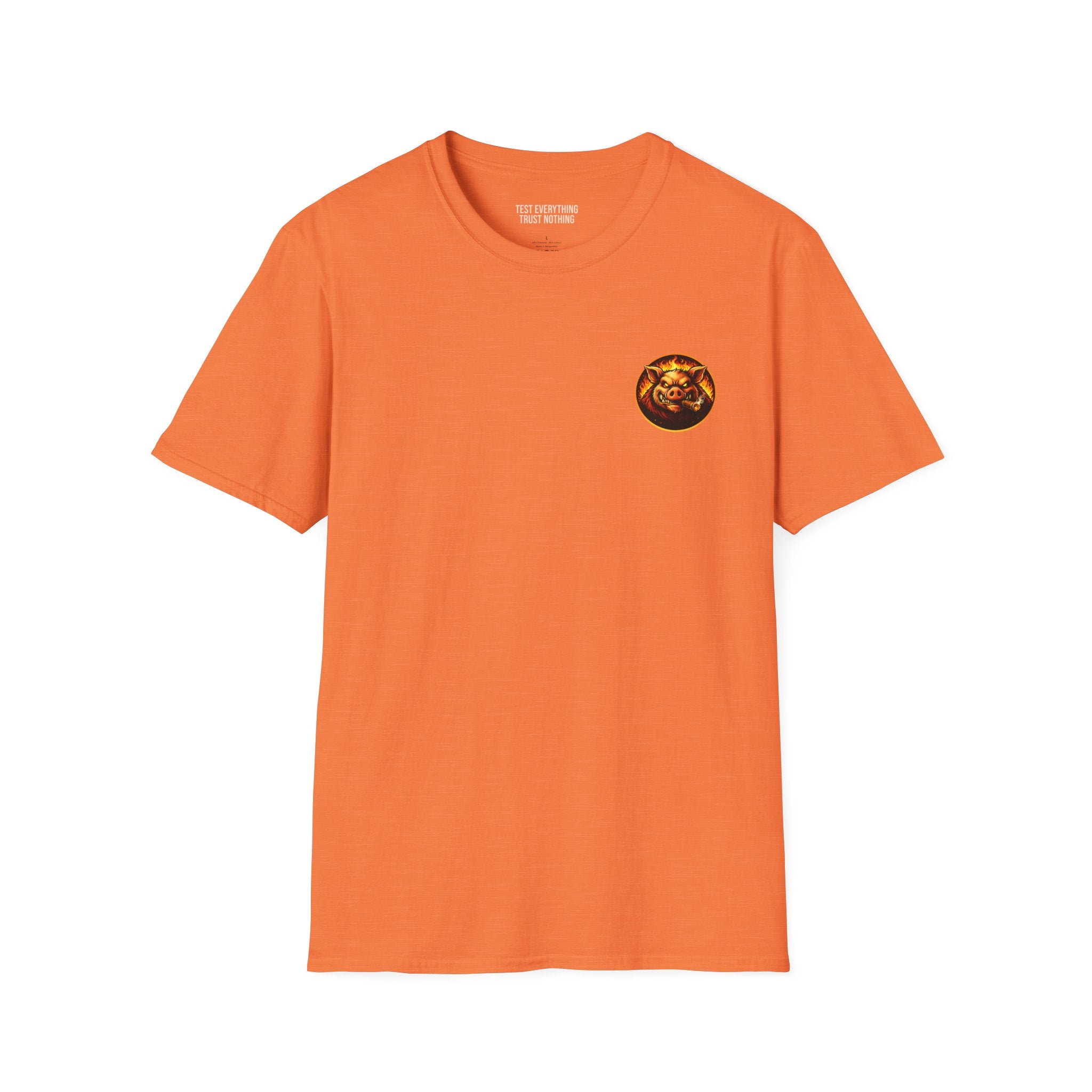 Stop Staring At My Rack T-Shirt — Premium Softstyle Rib Tee | BBQ Test Pit