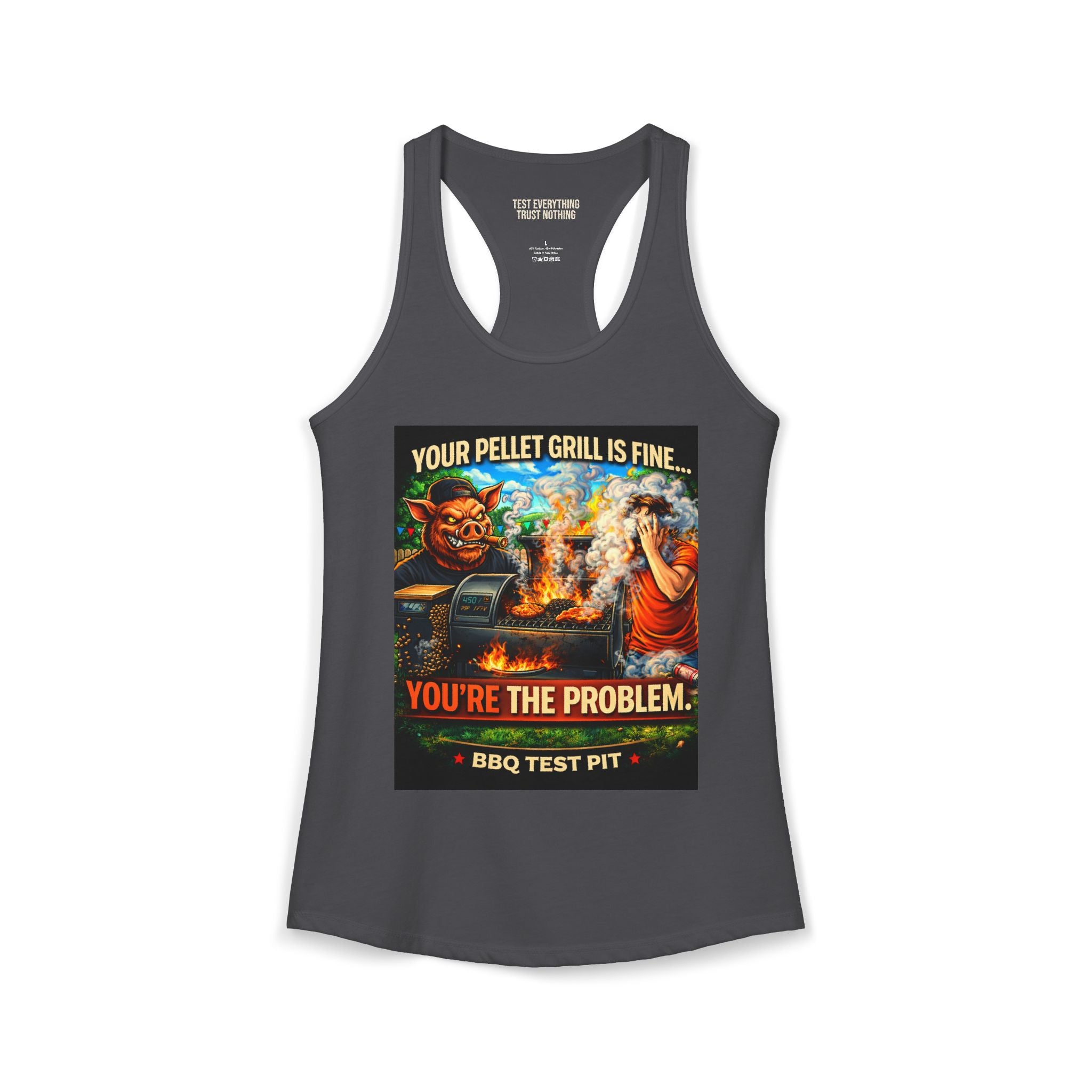 You're The Problem Women's Tank Top — Premium Racerback | BBQ Test Pit