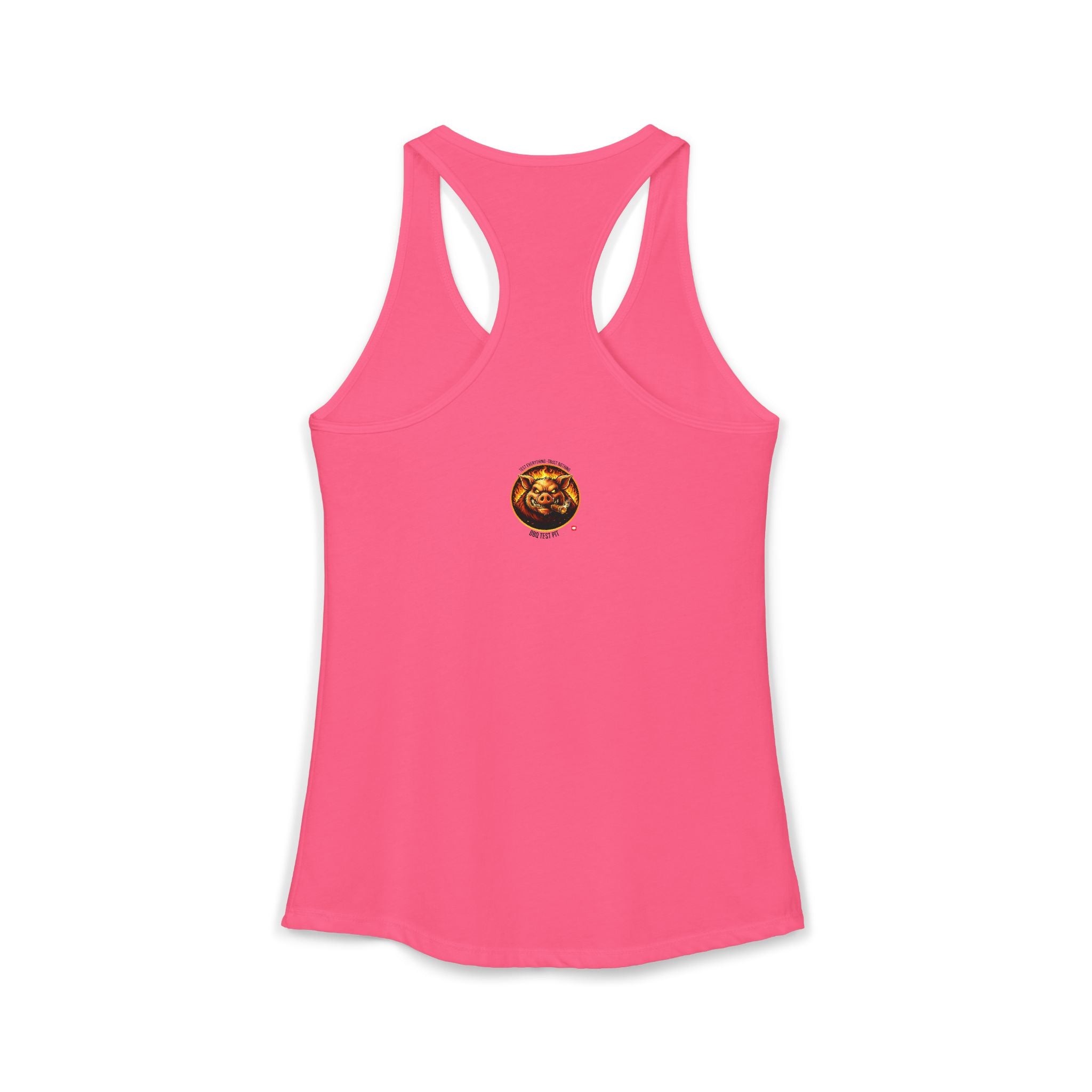 BBQ Test Pit Official Logo Women's Tank Top — Premium Racerback | Batch 001