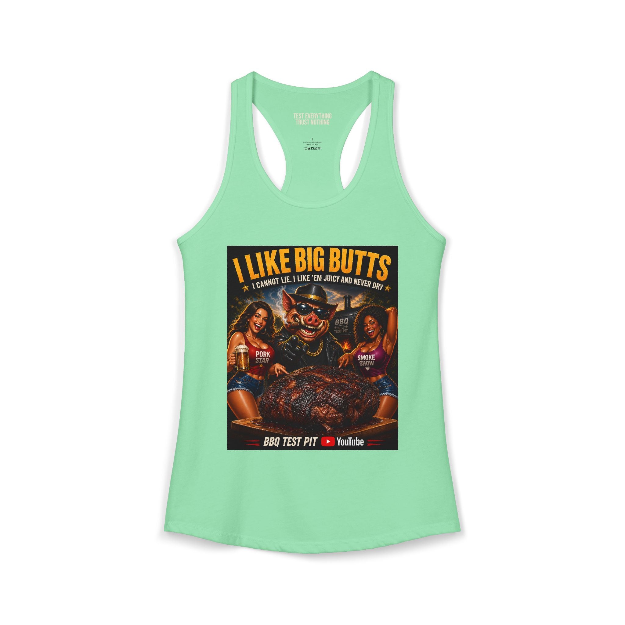 I Like Big BUTTS Women's Tank Top — Premium Racerback | BBQ Test Pit
