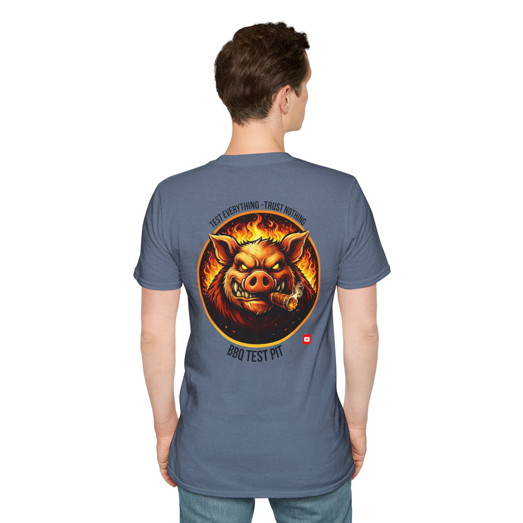 BBQ Test Pit Official Logo T-Shirt — Premium Softstyle Uniform | Batch 001
