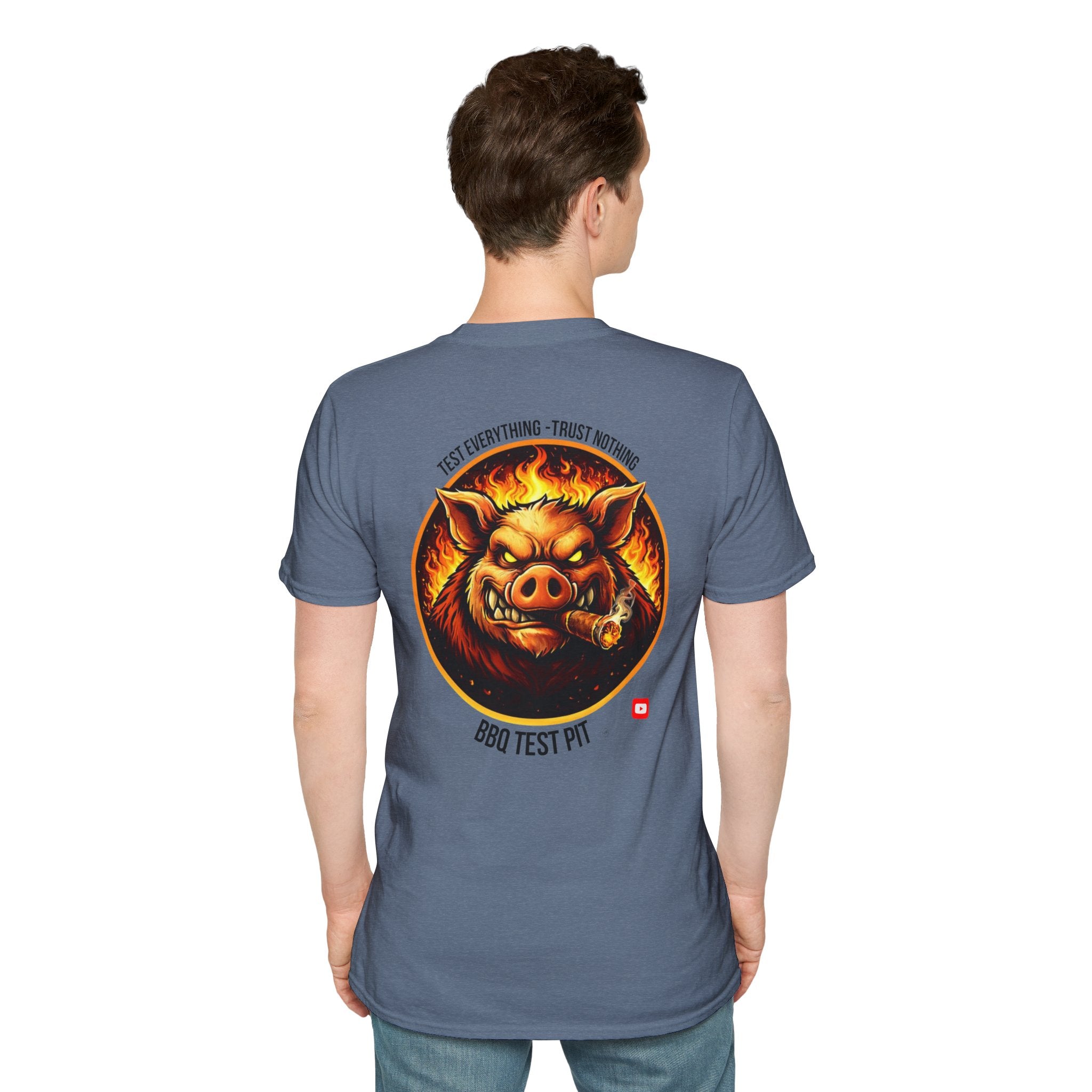 BBQ Test Pit Official Logo T-Shirt — Premium Softstyle Uniform | Batch 001