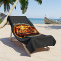 BBQ Test Pit Oversized Beach Towel — Heavy-Duty Pit Towel | 36"x72"