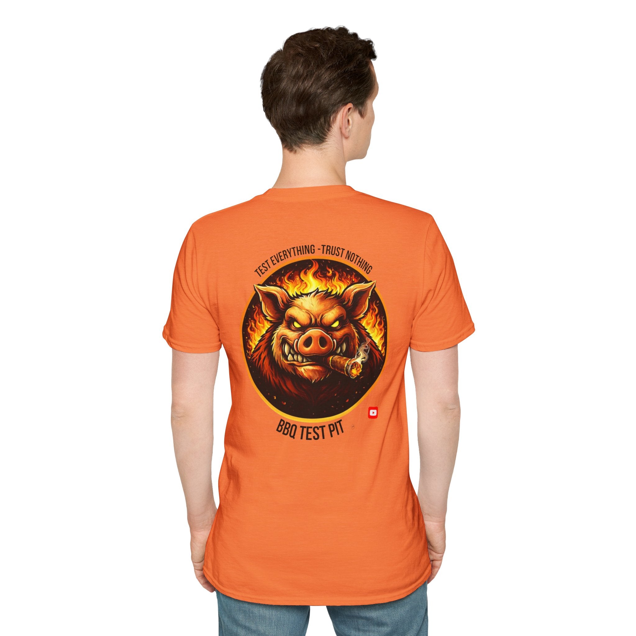 BBQ Test Pit Official Logo T-Shirt — Premium Softstyle Uniform | Batch 001