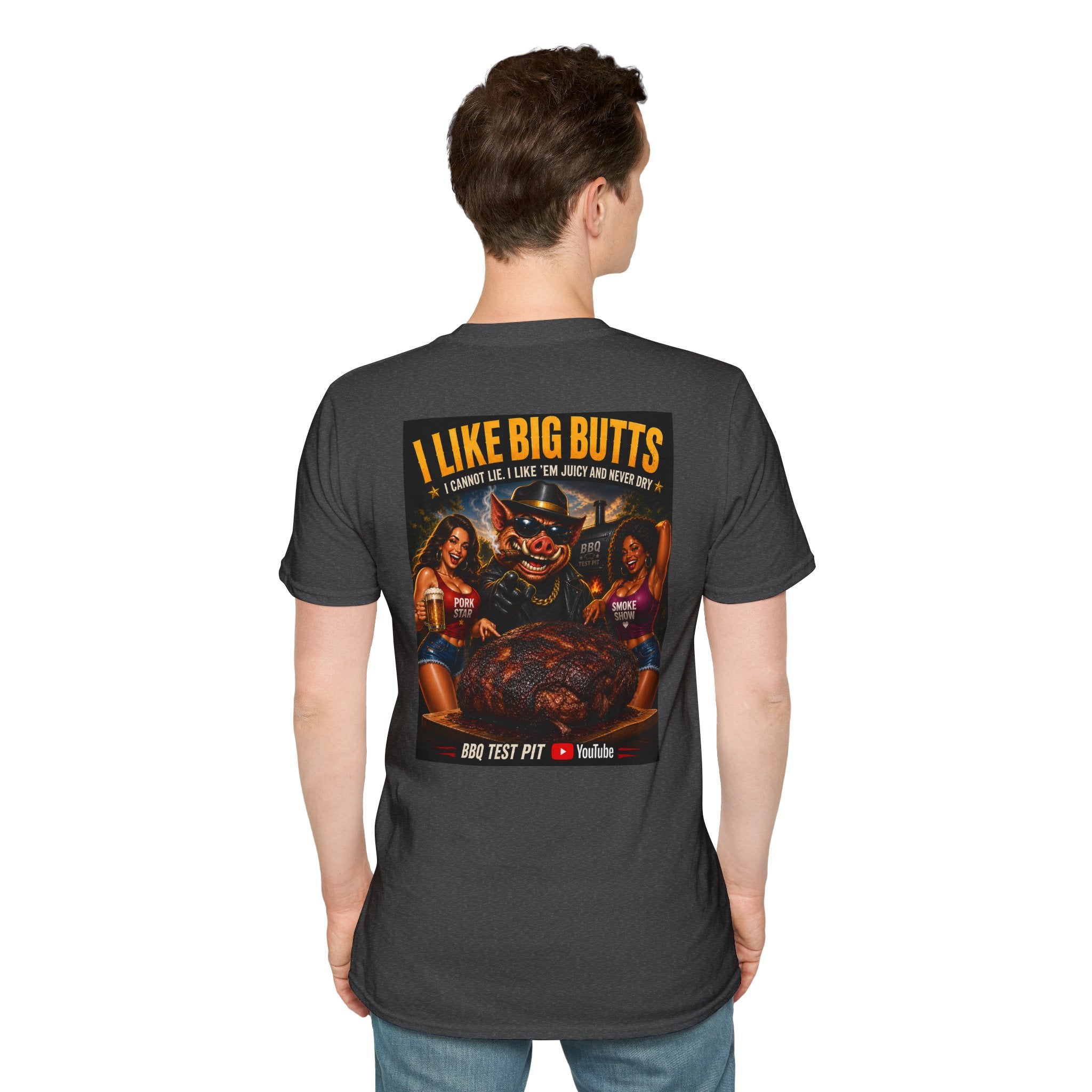 I Like Big Butts T-Shirt — Premium Softstyle BBQ Tee | BBQ Test Pit