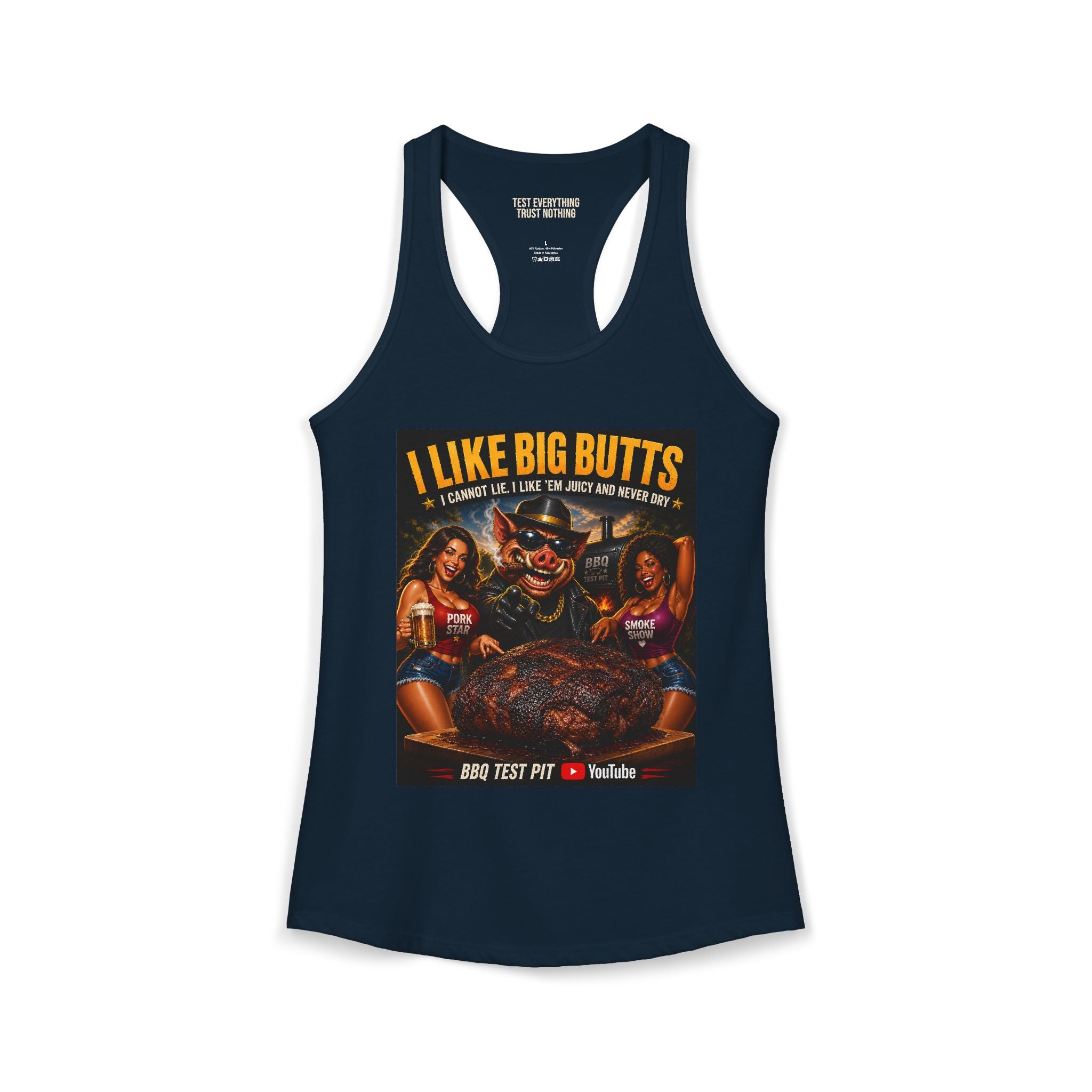 I Like Big BUTTS Women's Tank Top — Premium Racerback | BBQ Test Pit