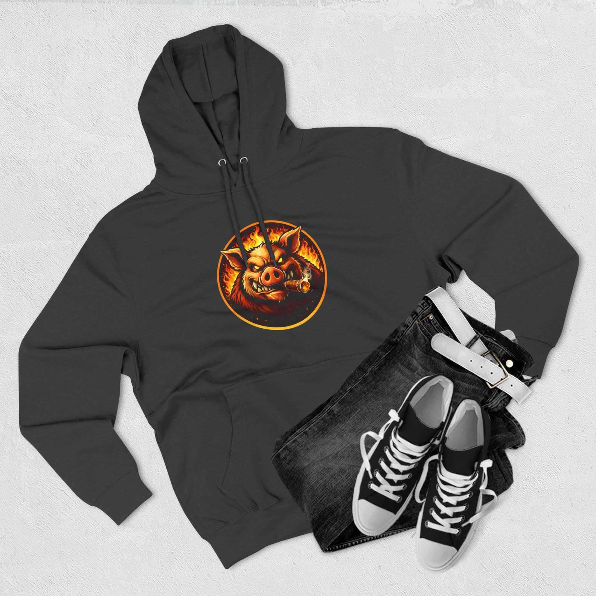 BBQ Test Pit Official Logo Hoodie — Premium Heavyweight Uniform | Batch 001