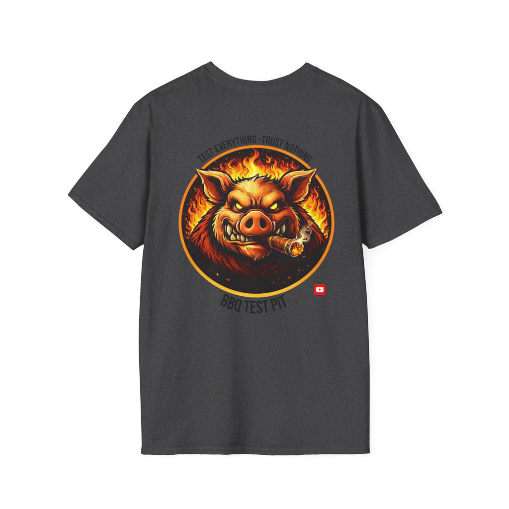 BBQ Test Pit Official Logo T-Shirt — Premium Softstyle Uniform | Batch 001