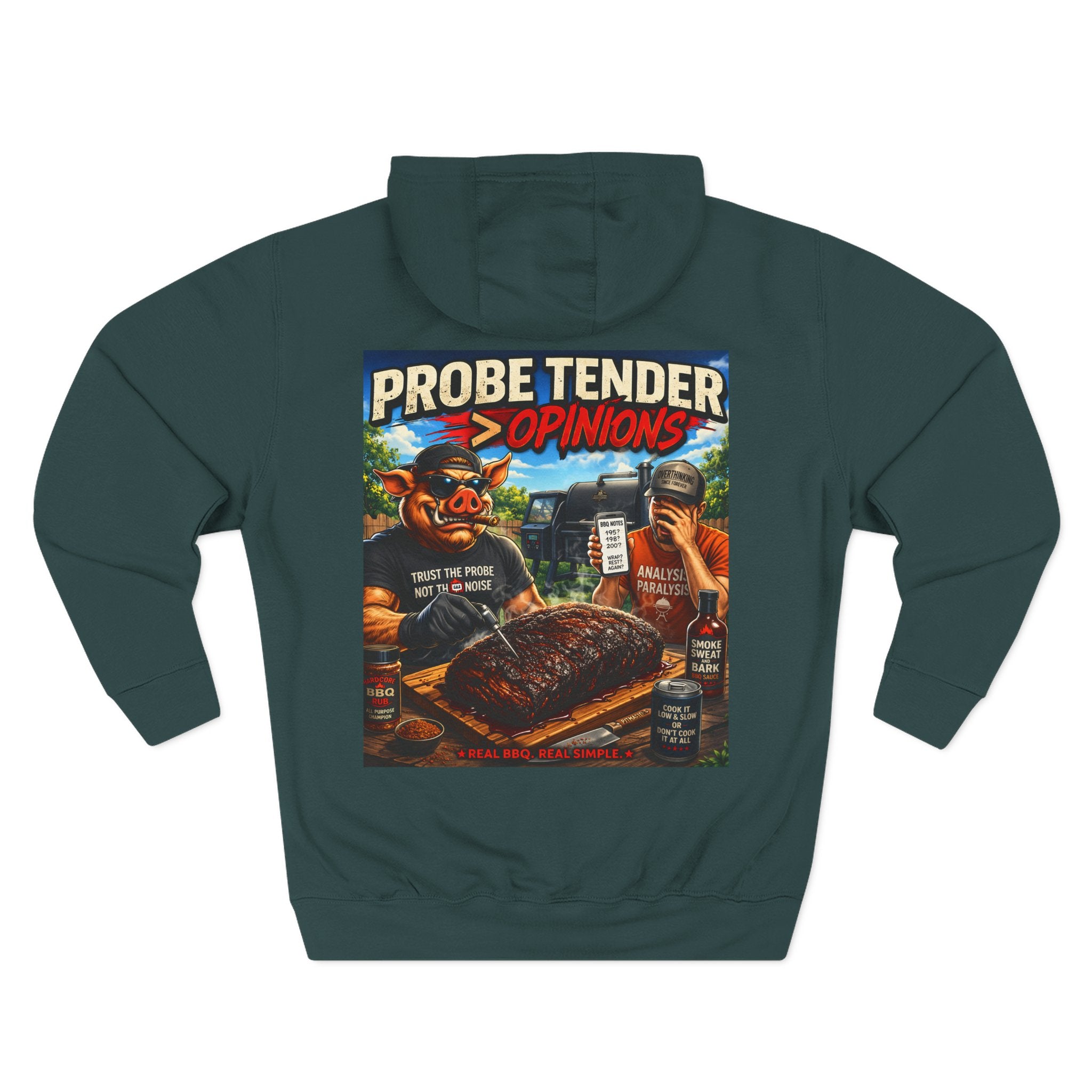 Probe Tender > Opinions Hoodie — Premium Heavyweight Fleece | BBQ Test Pit