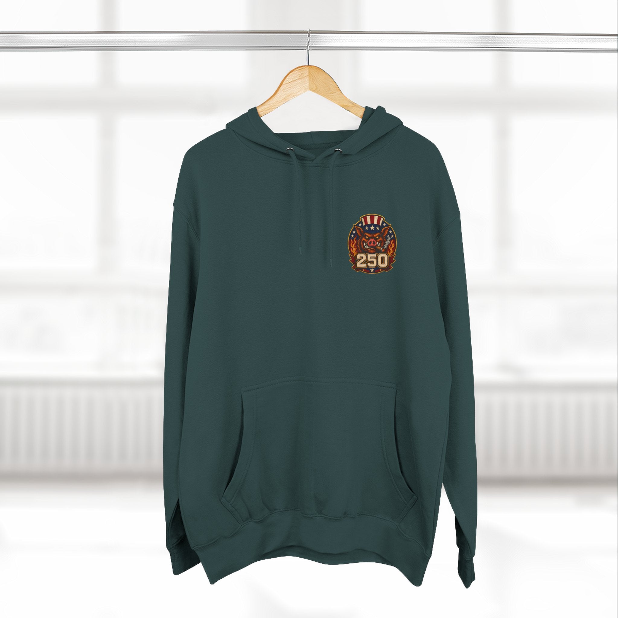 BBQ Test Pit America's 250th Birthday Hoodie | Limited Edition Patriotic Fleece