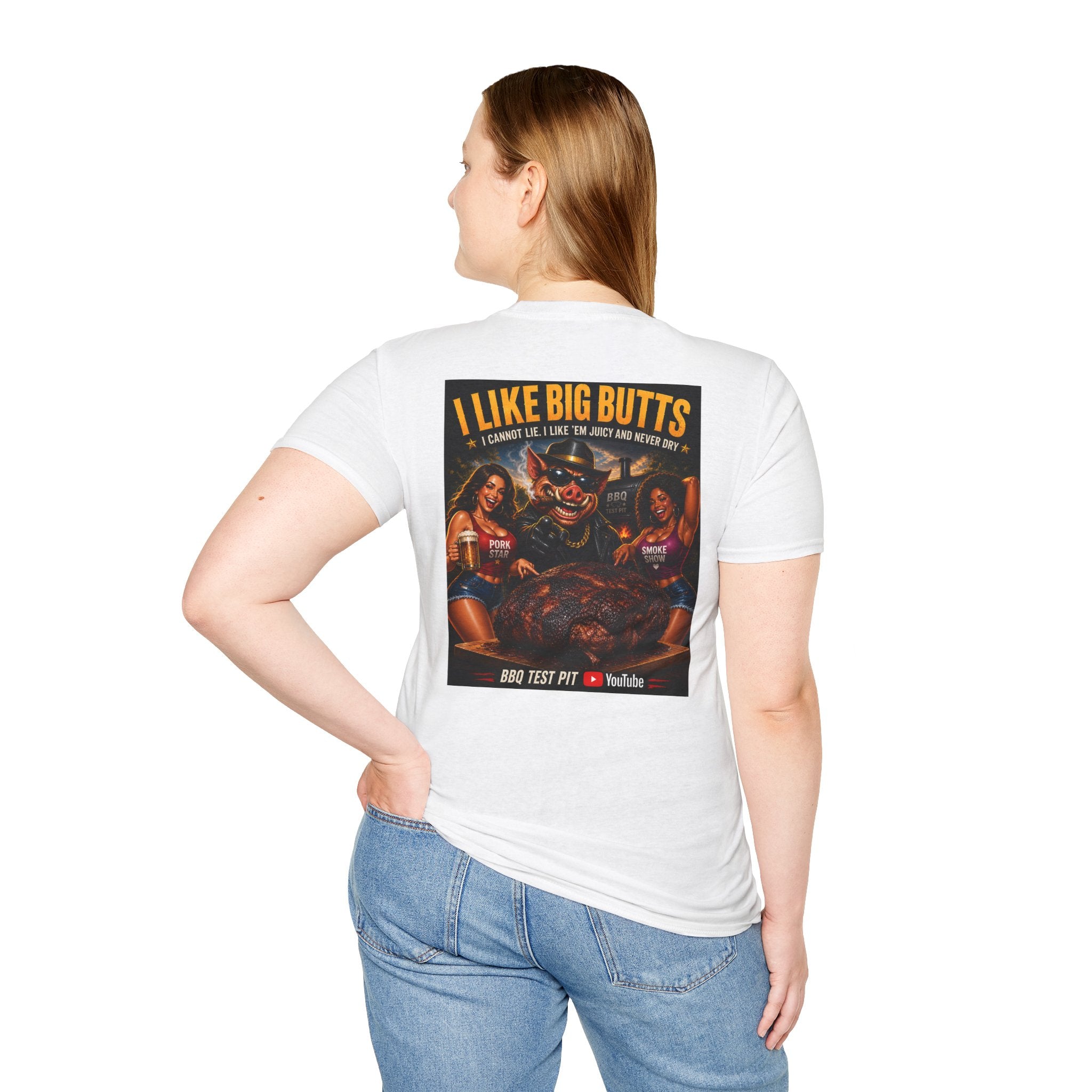 I Like Big Butts T-Shirt — Premium Softstyle BBQ Tee | BBQ Test Pit