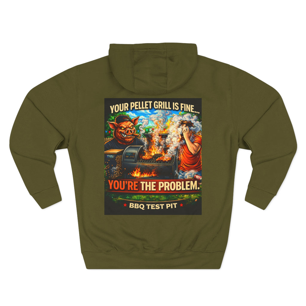 Your Pellet Grill Is Fine Hoodie — Premium Heavyweight Sarcasm | BBQ Test Pit