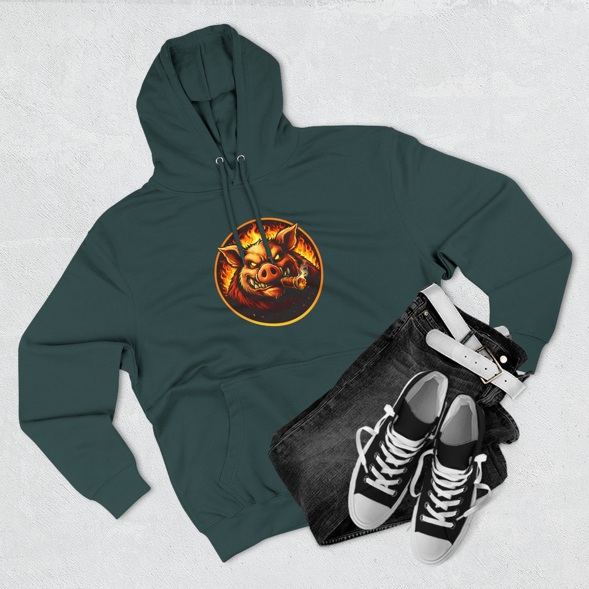 BBQ Test Pit Official Logo Hoodie — Premium Heavyweight Uniform | Batch 001