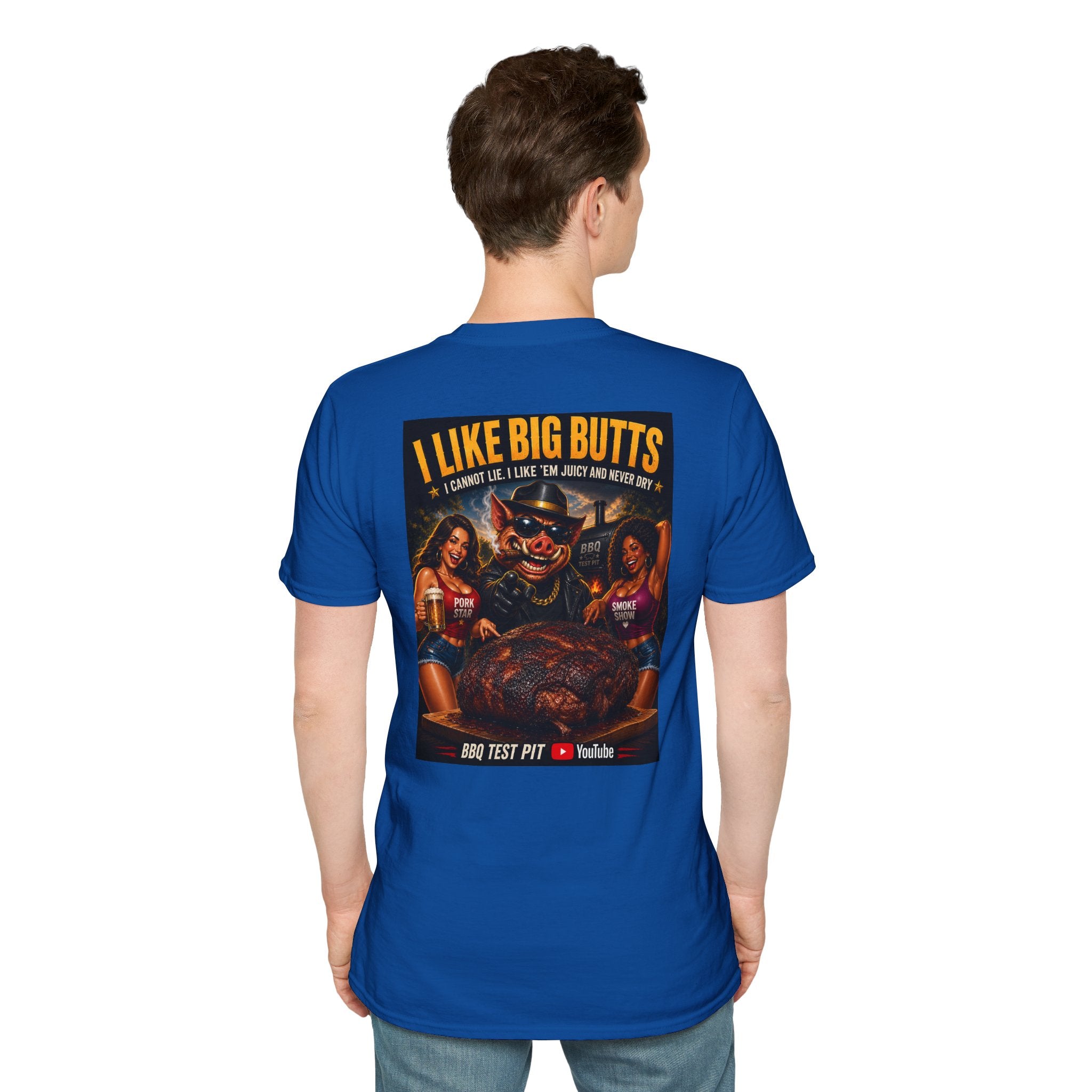 I Like Big Butts T-Shirt — Premium Softstyle BBQ Tee | BBQ Test Pit