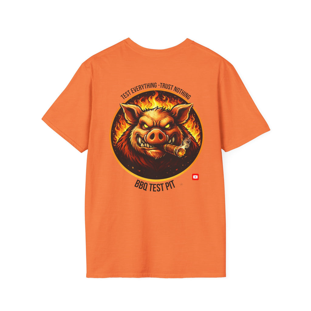 BBQ Test Pit Official Logo T-Shirt — Premium Softstyle Uniform | Batch 001