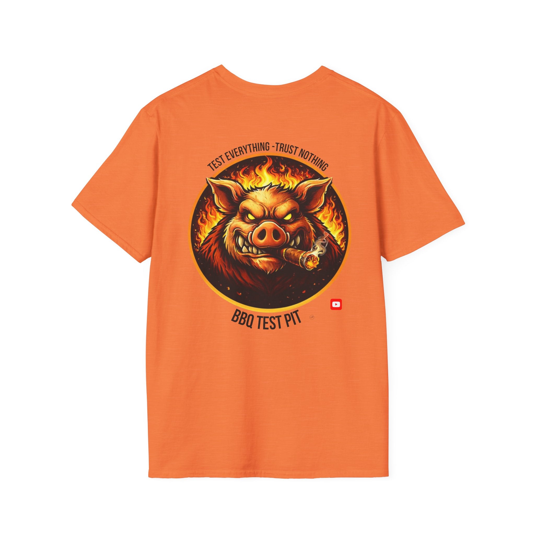 BBQ Test Pit Official Logo T-Shirt — Premium Softstyle Uniform | Batch 001
