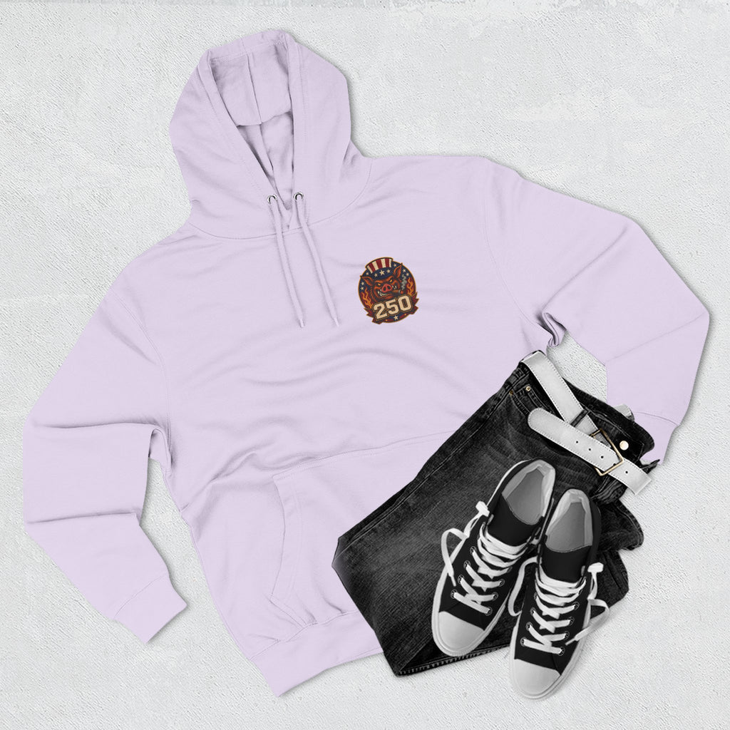 BBQ Test Pit America's 250th Birthday Hoodie | Limited Edition Patriotic Fleece
