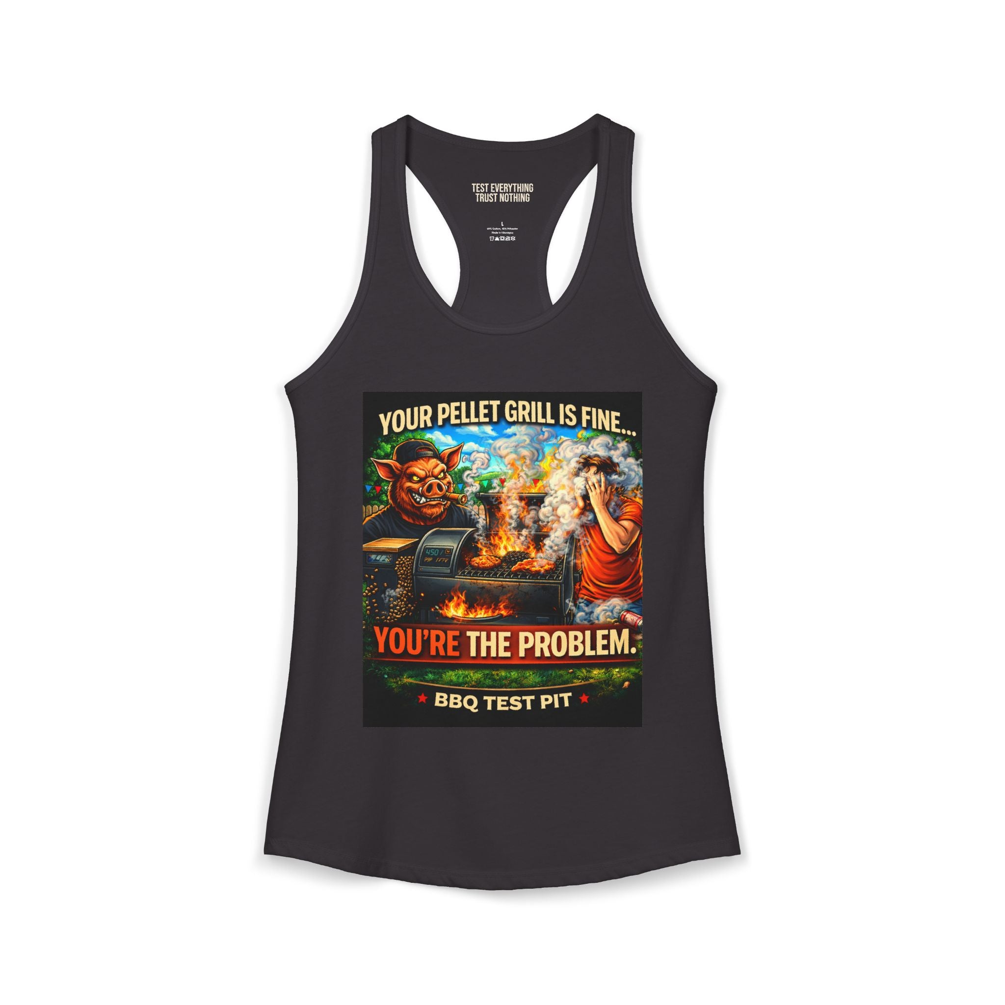 You're The Problem Women's Tank Top — Premium Racerback | BBQ Test Pit