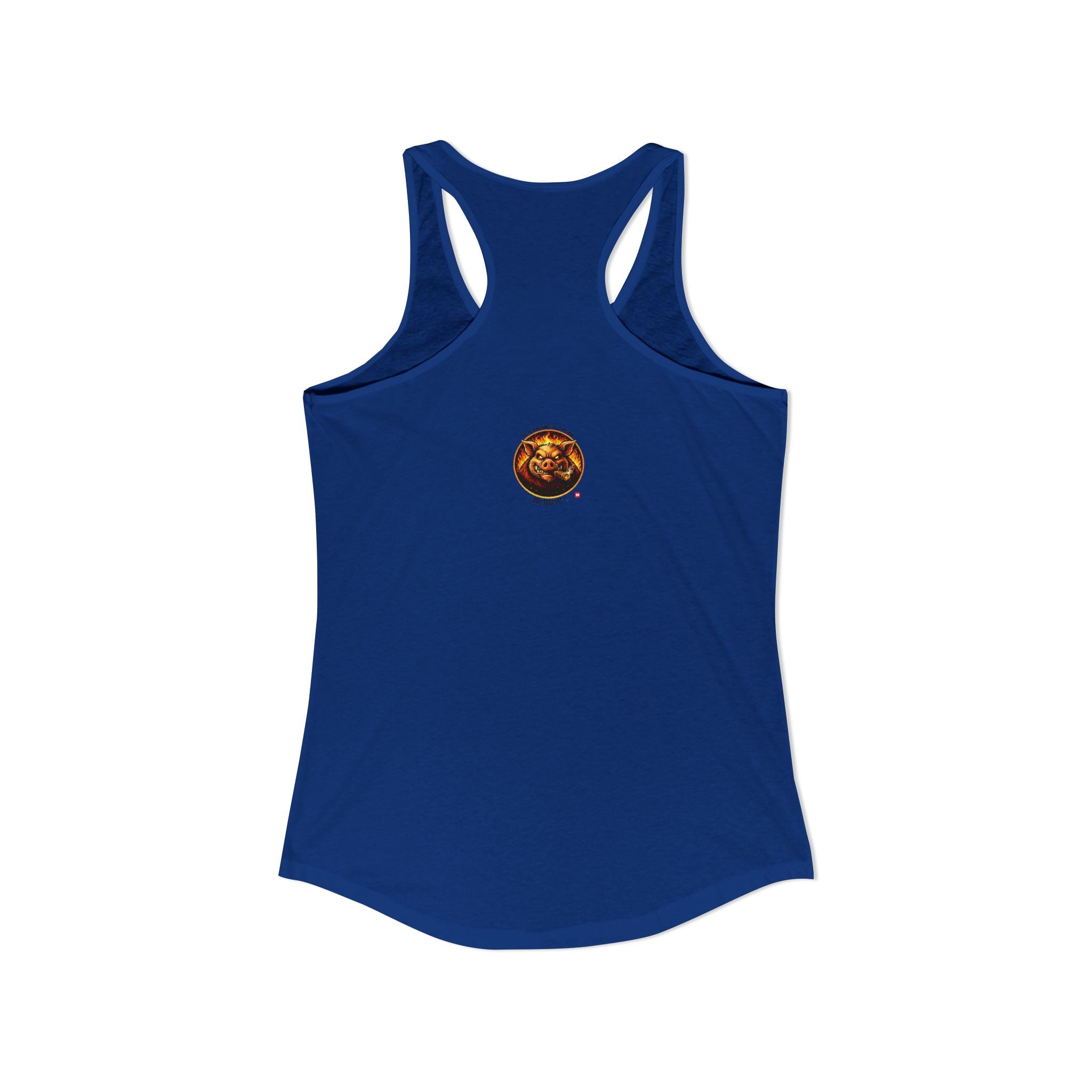 BBQ Test Pit Official Logo Women's Tank Top — Premium Racerback | Batch 001