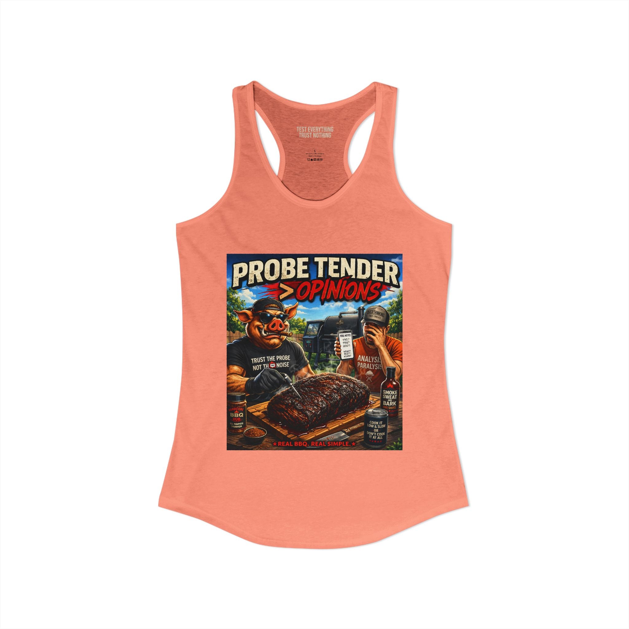 Probe Tender > Opinions Women's Tank Top — Premium Racerback | BBQ Test Pit