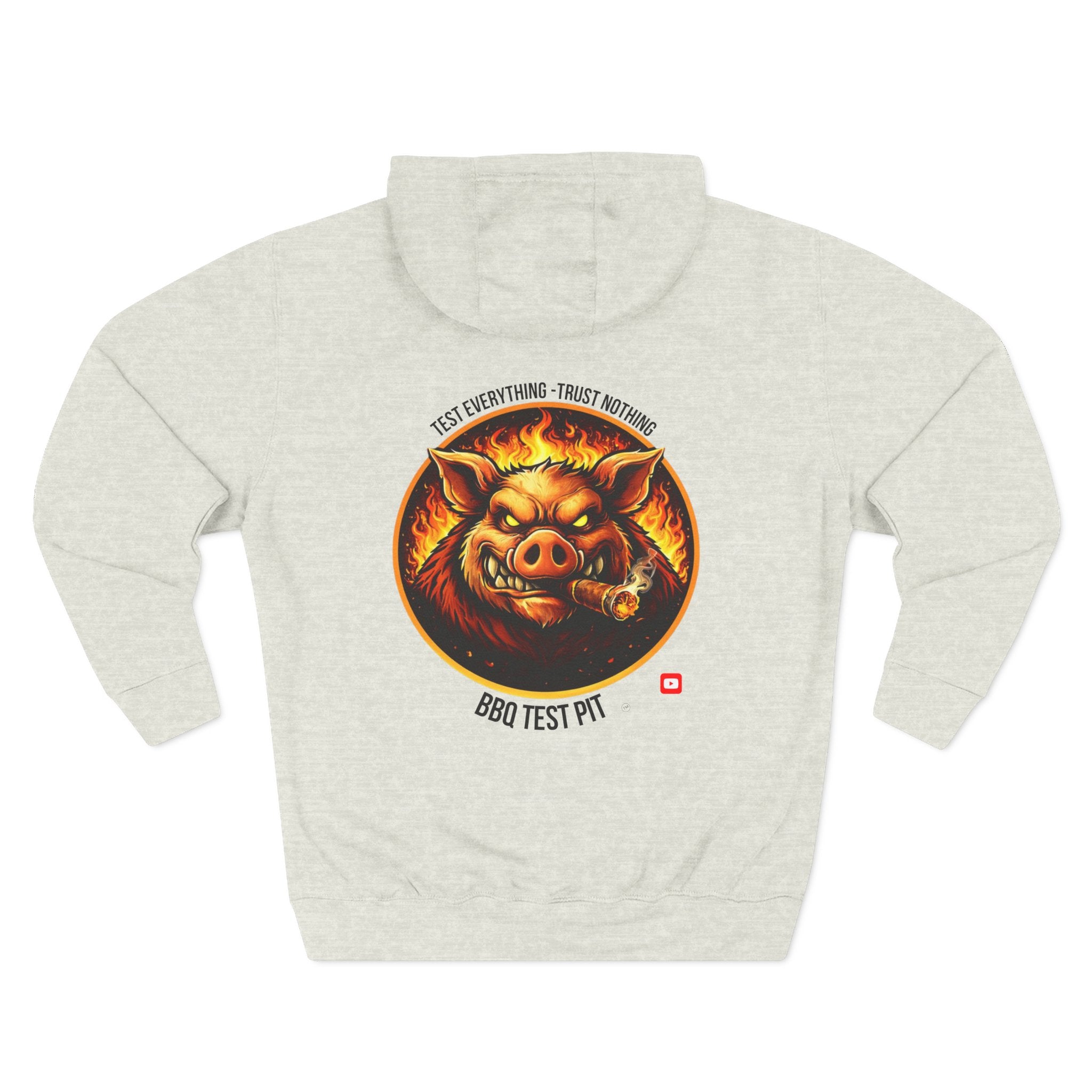 BBQ Test Pit Official Logo Hoodie — Premium Heavyweight Uniform | Batch 001