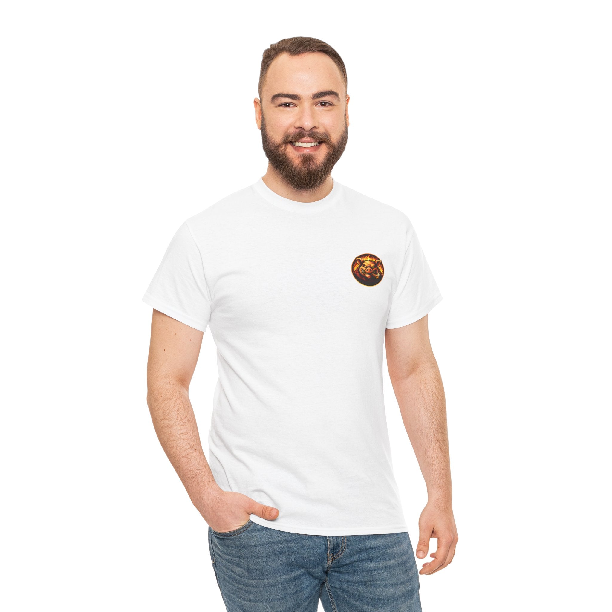 Whatever You Made… Stop Calling It BBQ. – BBQ Test Pit Funny BBQ Heavy Duty T-Shirt