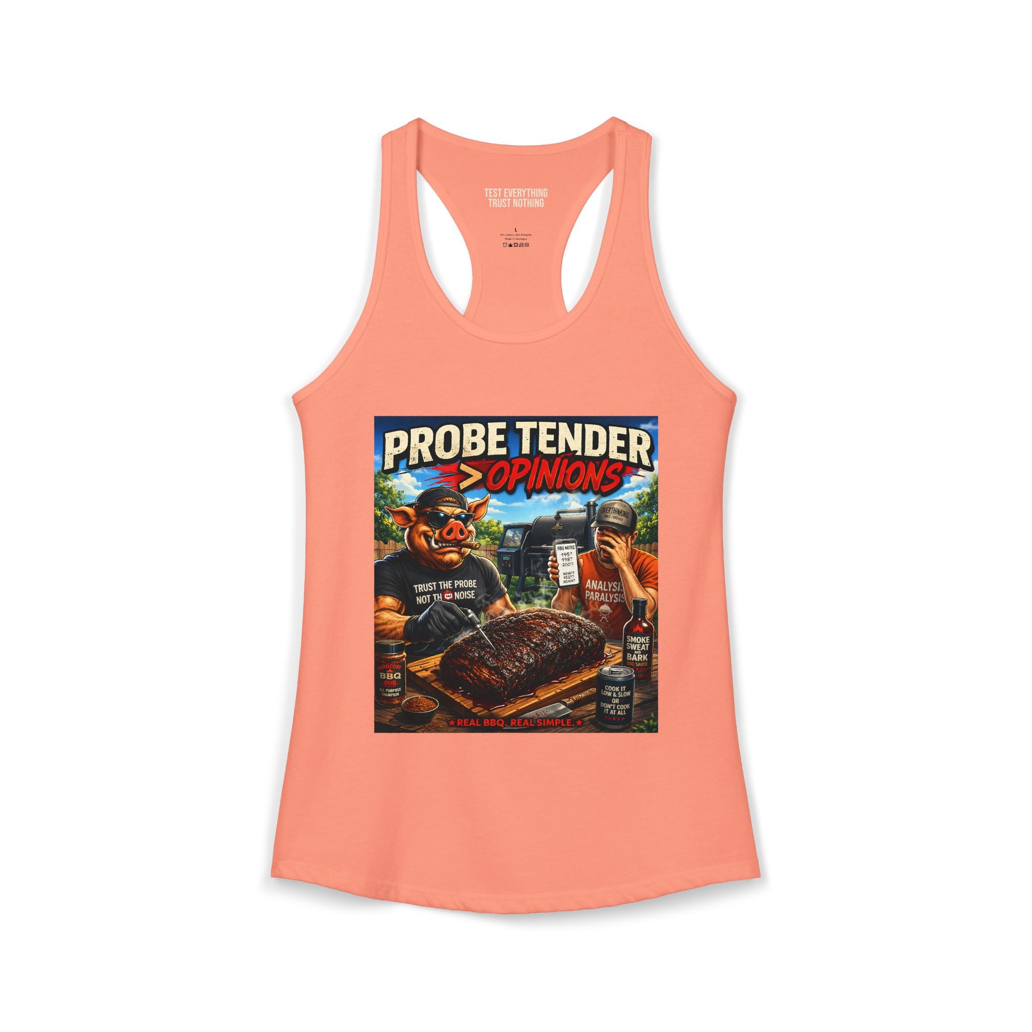 Probe Tender > Opinions Women's Tank Top — Premium Racerback | BBQ Test Pit