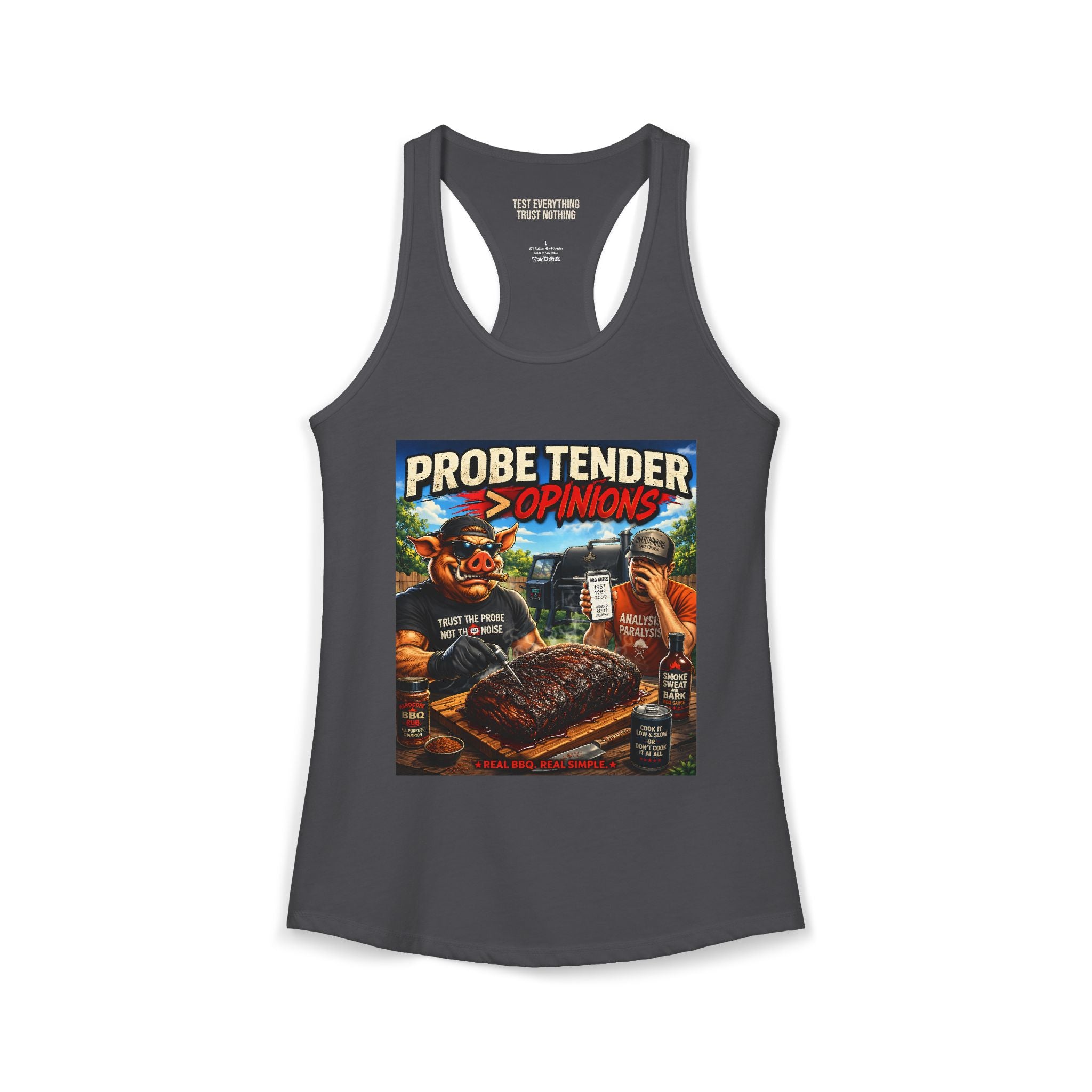 Probe Tender > Opinions Women's Tank Top — Premium Racerback | BBQ Test Pit