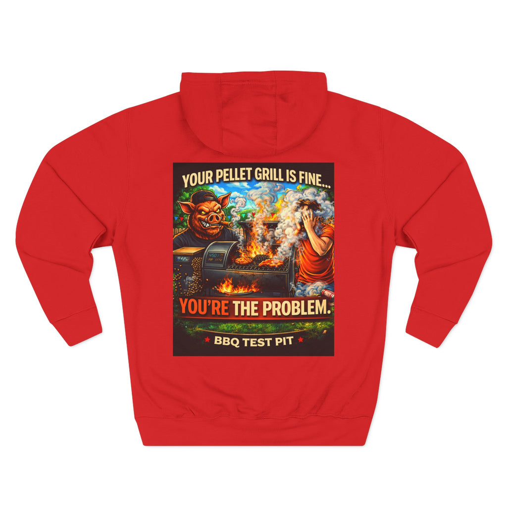 Your Pellet Grill Is Fine Hoodie — Premium Heavyweight Sarcasm | BBQ Test Pit