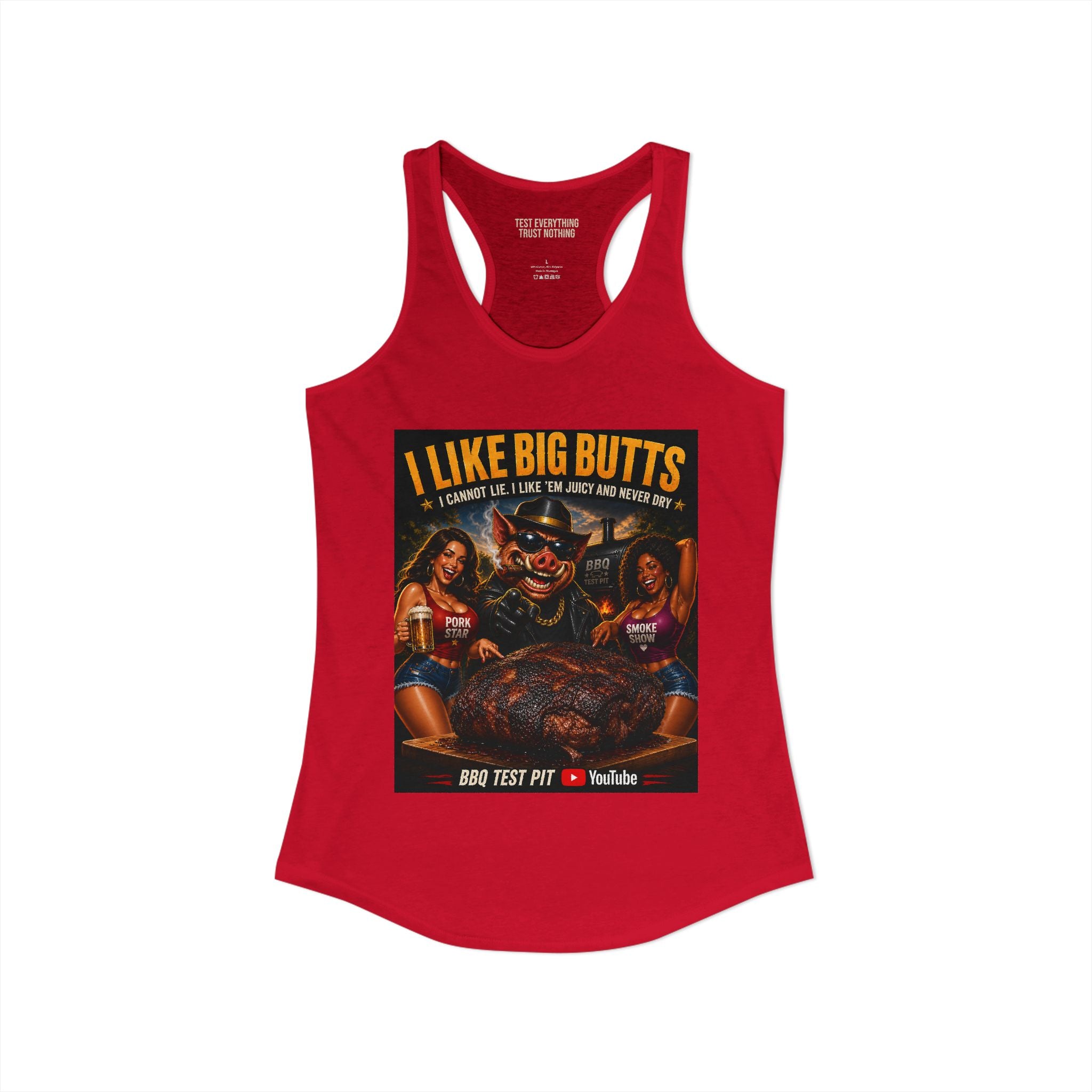 I Like Big BUTTS Women's Tank Top — Premium Racerback | BBQ Test Pit