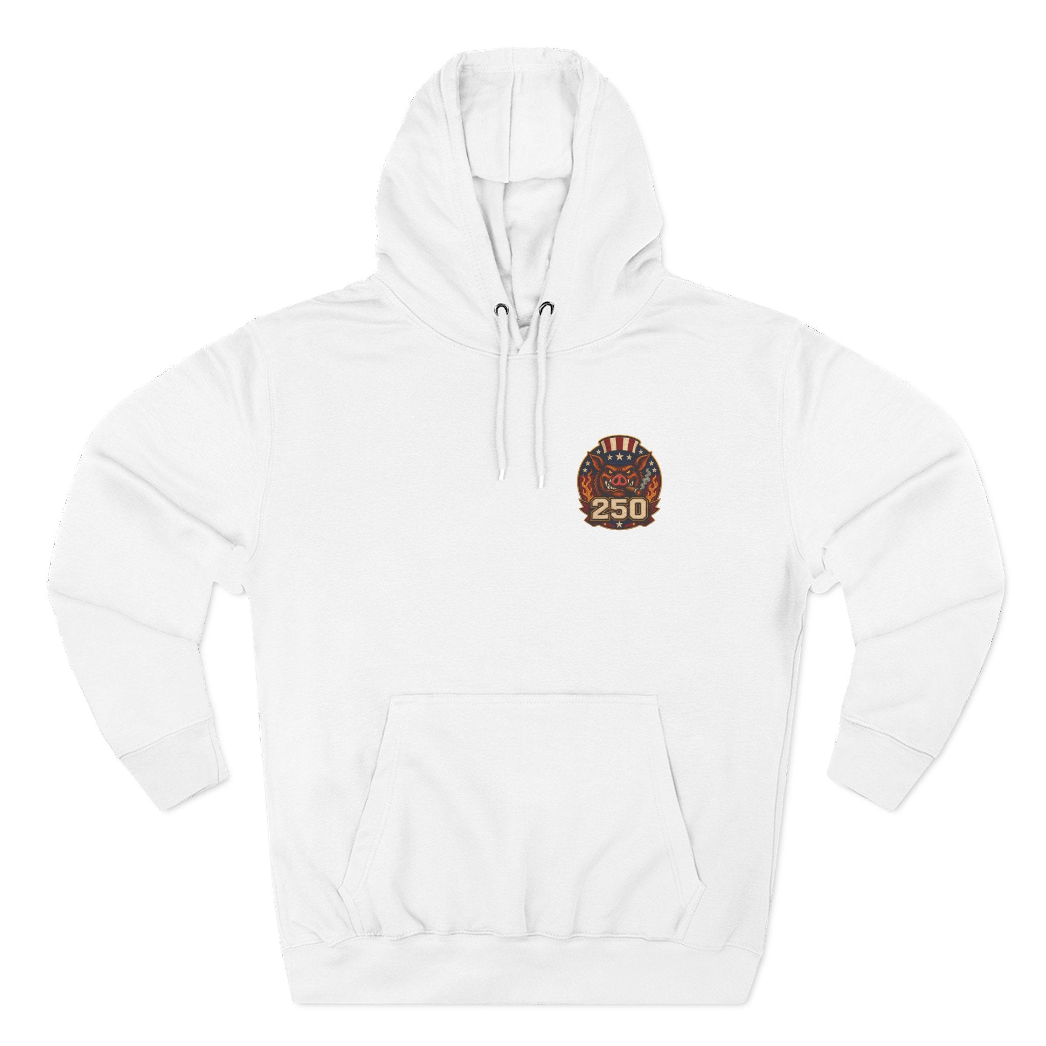 BBQ Test Pit America's 250th Birthday Hoodie | Limited Edition Patriotic Fleece
