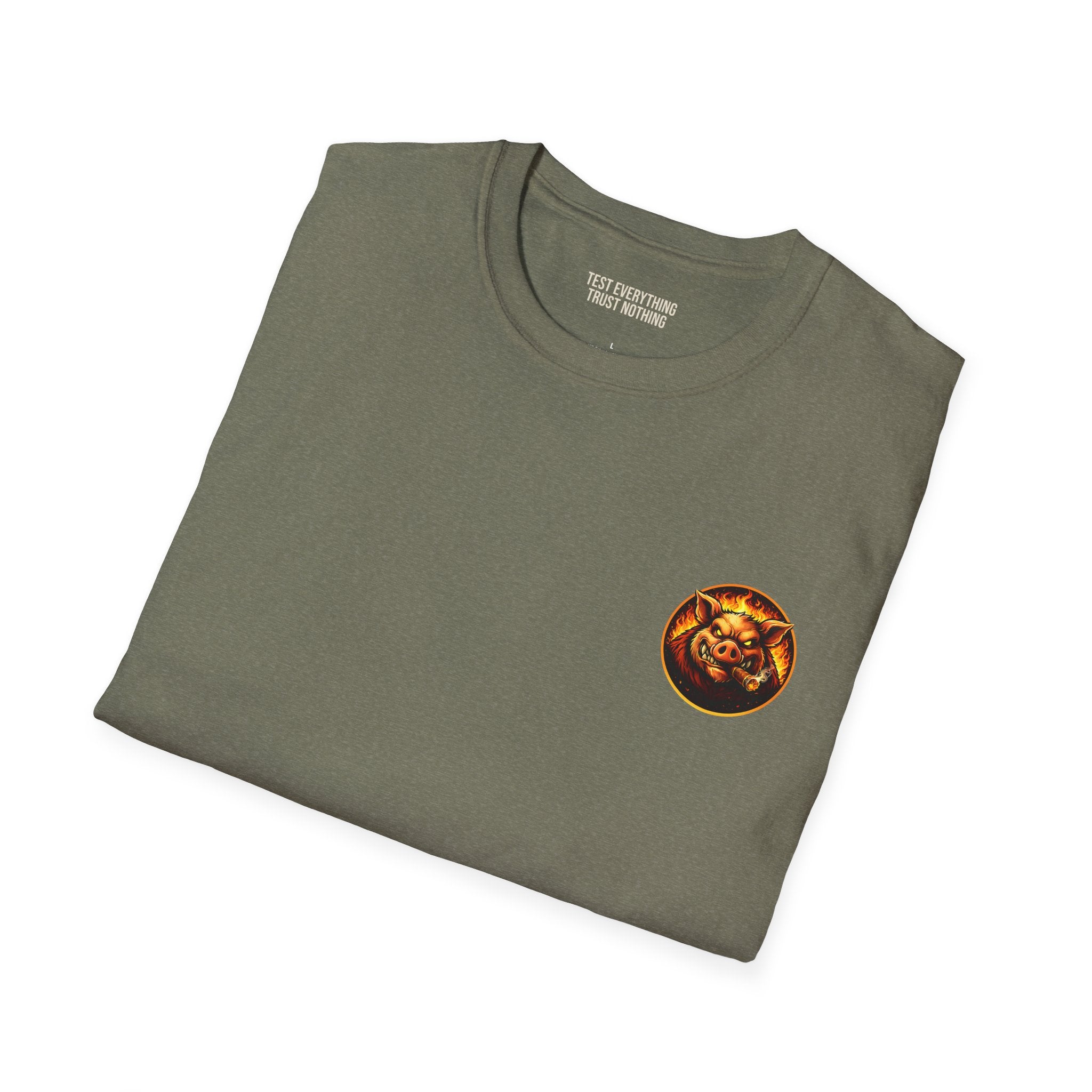 BBQ Test Pit Official Logo T-Shirt — Premium Softstyle Uniform | Batch 001