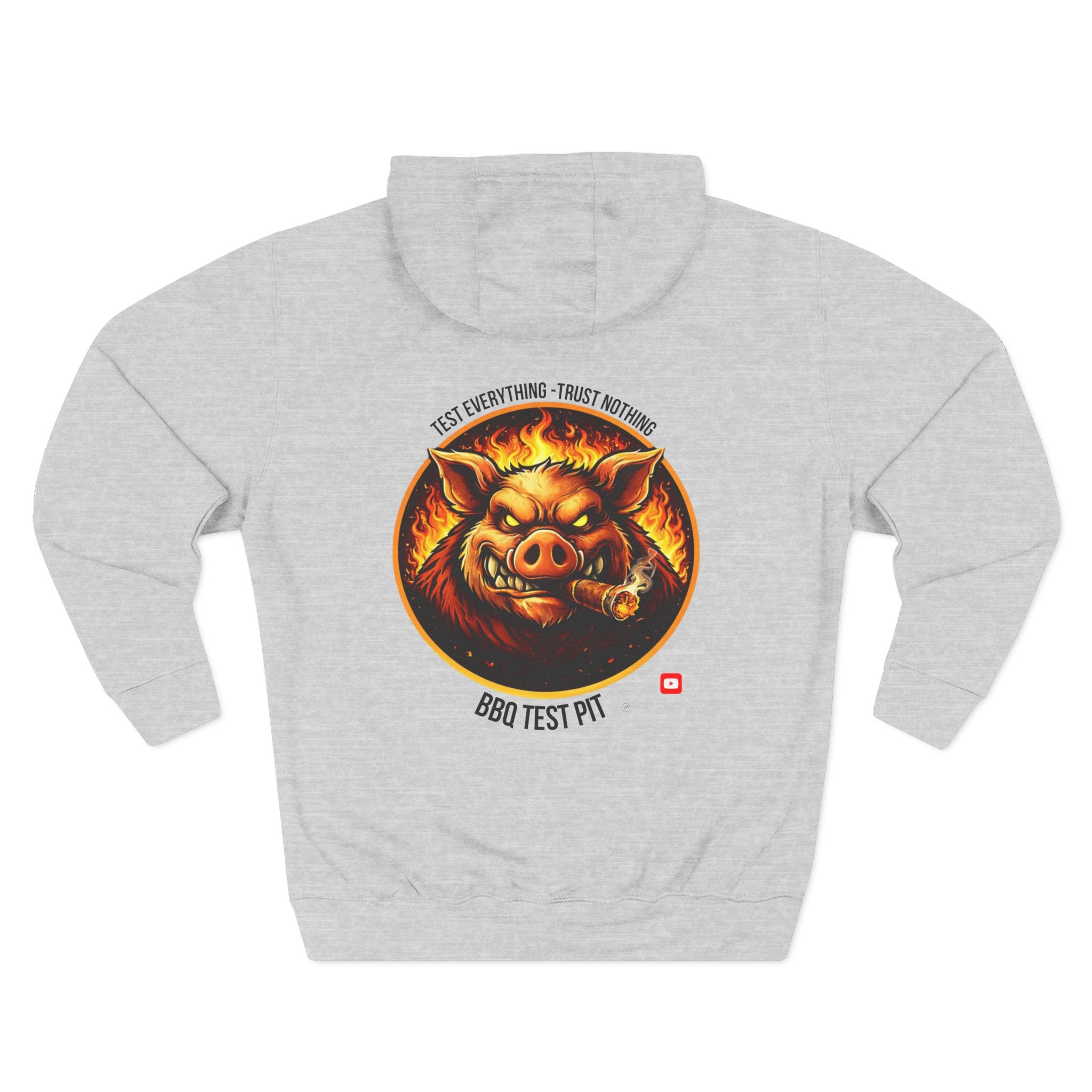 BBQ Test Pit Official Logo Hoodie — Premium Heavyweight Uniform | Batch 001