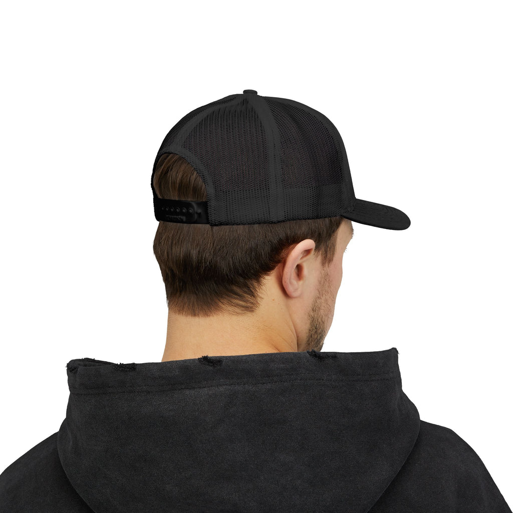 BBQ Test Pit Official Trucker Hat — Structured Snapback | Yupoong 6606