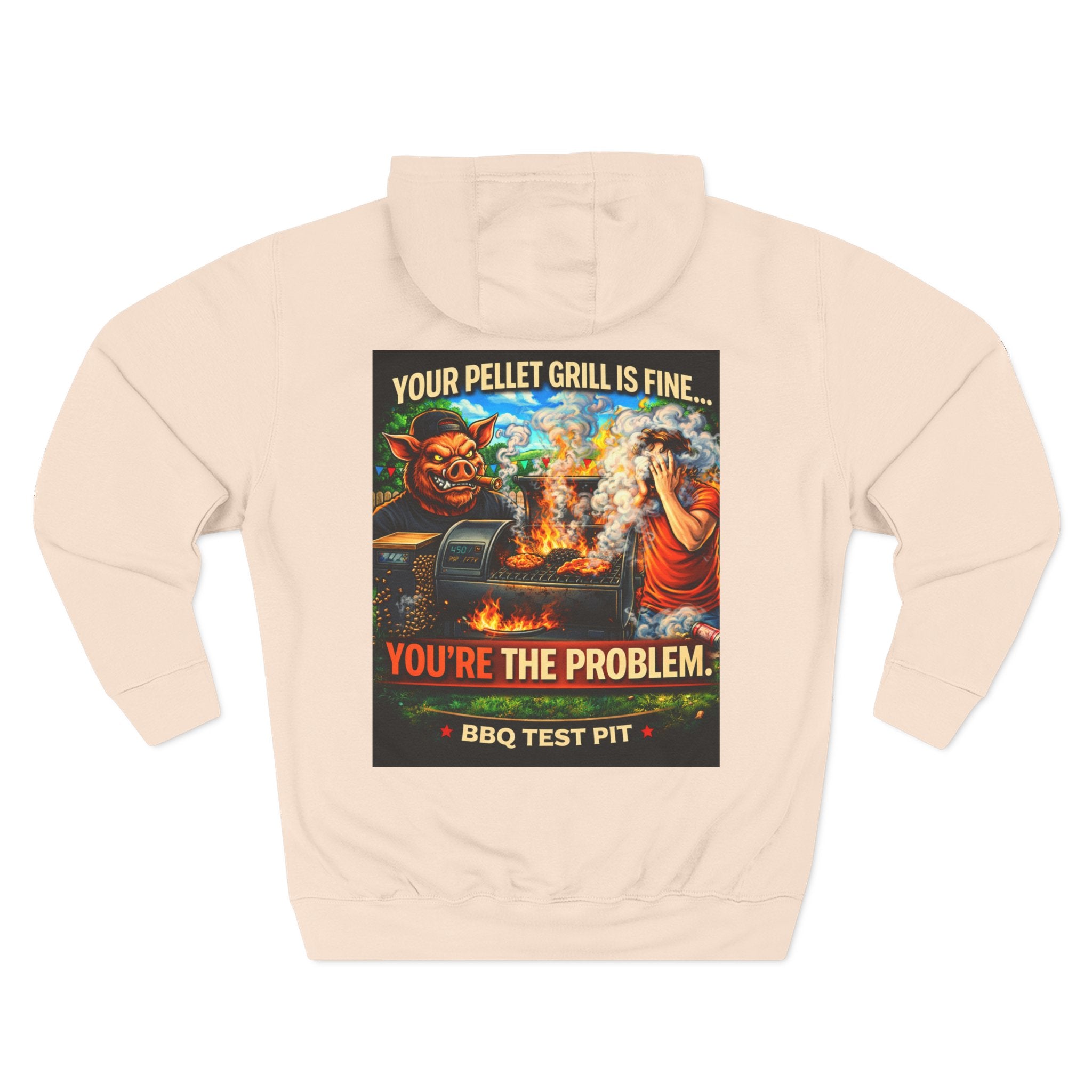 Your Pellet Grill Is Fine Hoodie — Premium Heavyweight Sarcasm | BBQ Test Pit