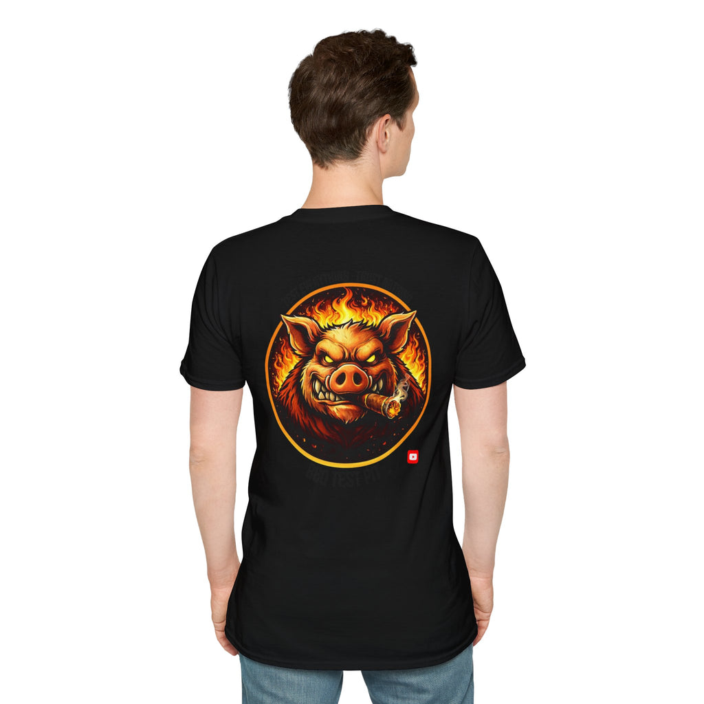 BBQ Test Pit Official Logo T-Shirt — Premium Softstyle Uniform | Batch 001