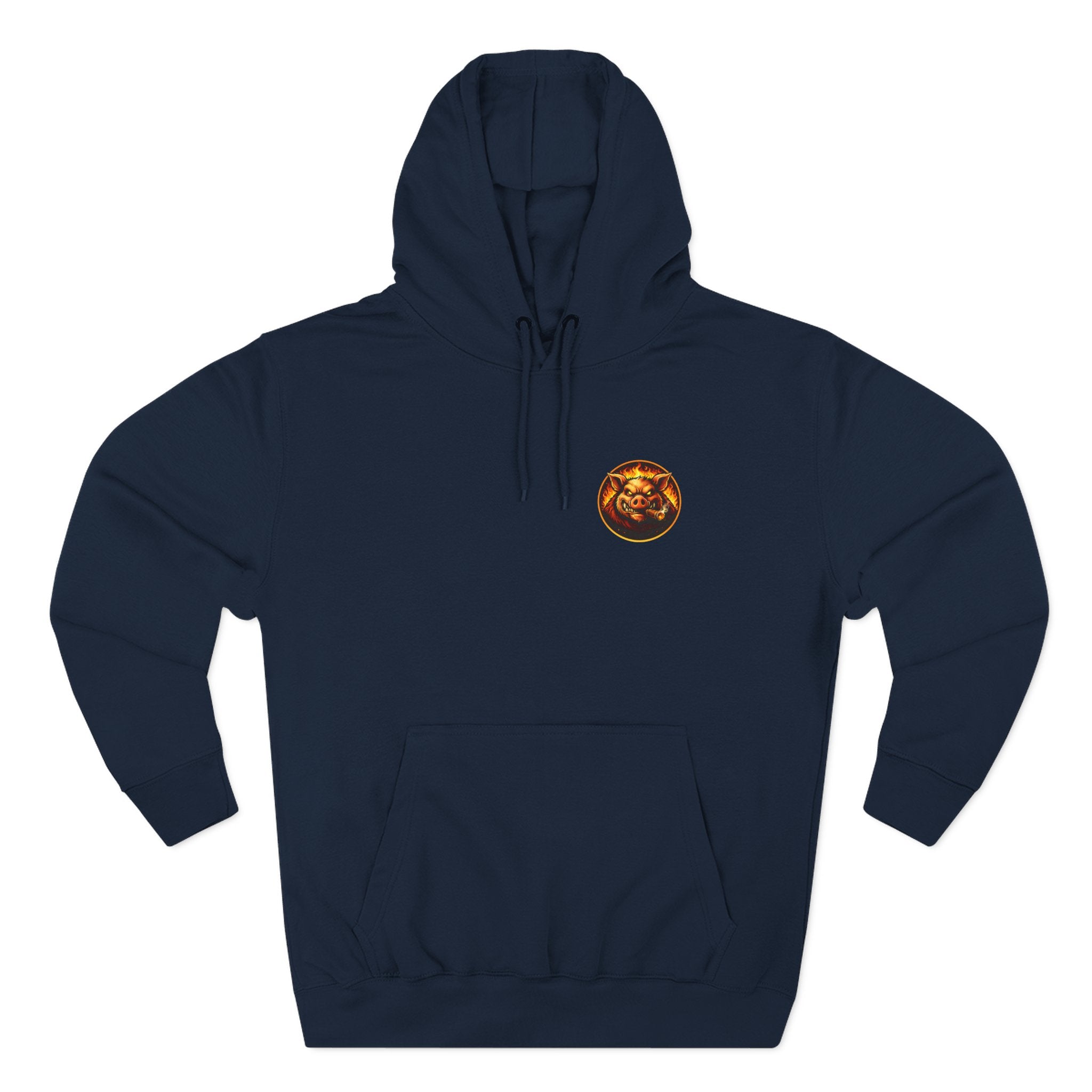 "Wrap When It's Ready" BBQ Hoodie — BBQ Test Pit Pitmaster Fleece Pullover