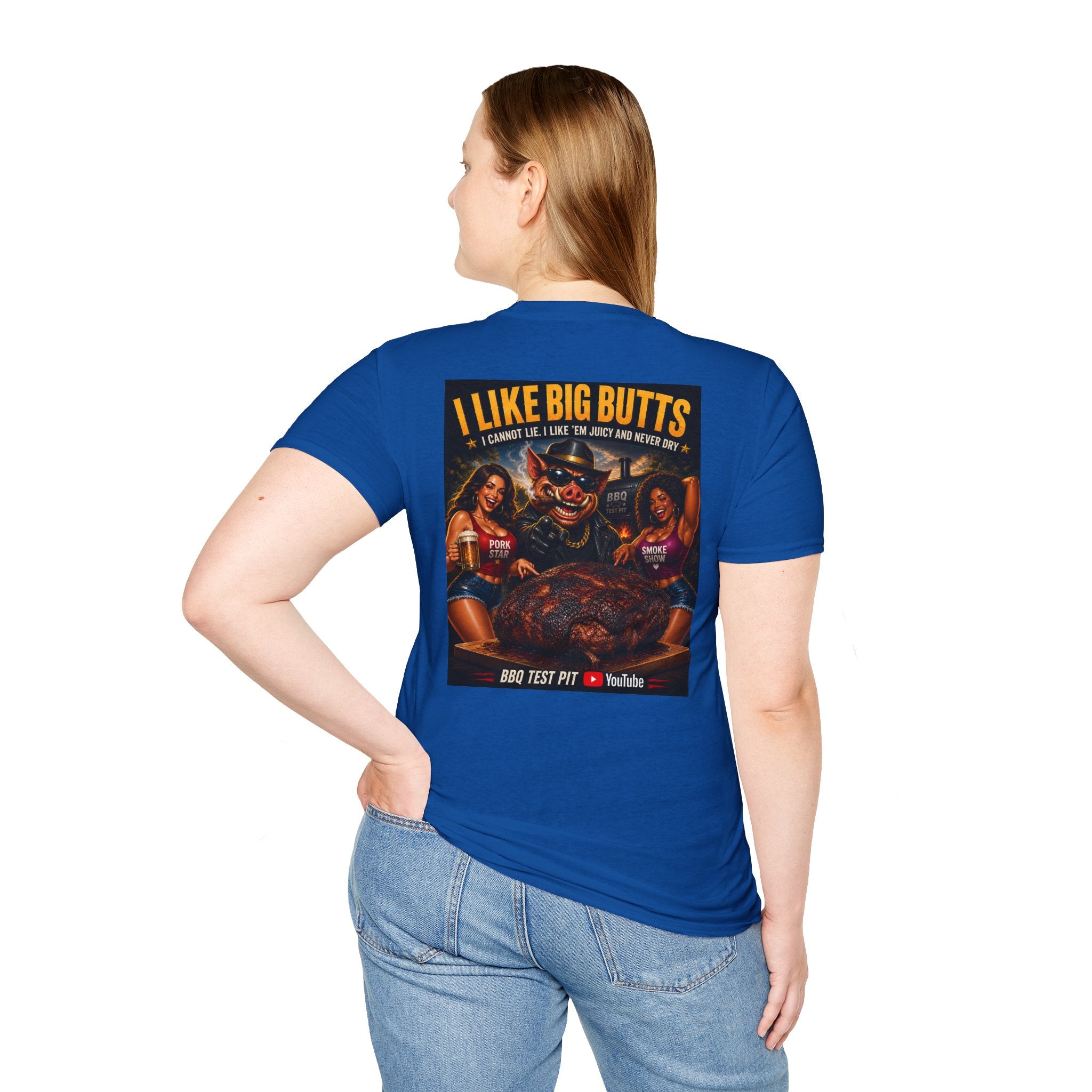 I Like Big Butts T-Shirt — Premium Softstyle BBQ Tee | BBQ Test Pit