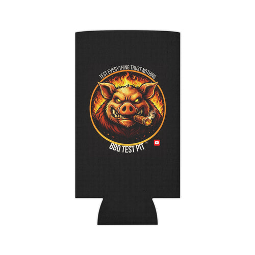 BBQ Test Pit Can Cooler — Insulated Beer Sleeves | Regular & Slim Can Options