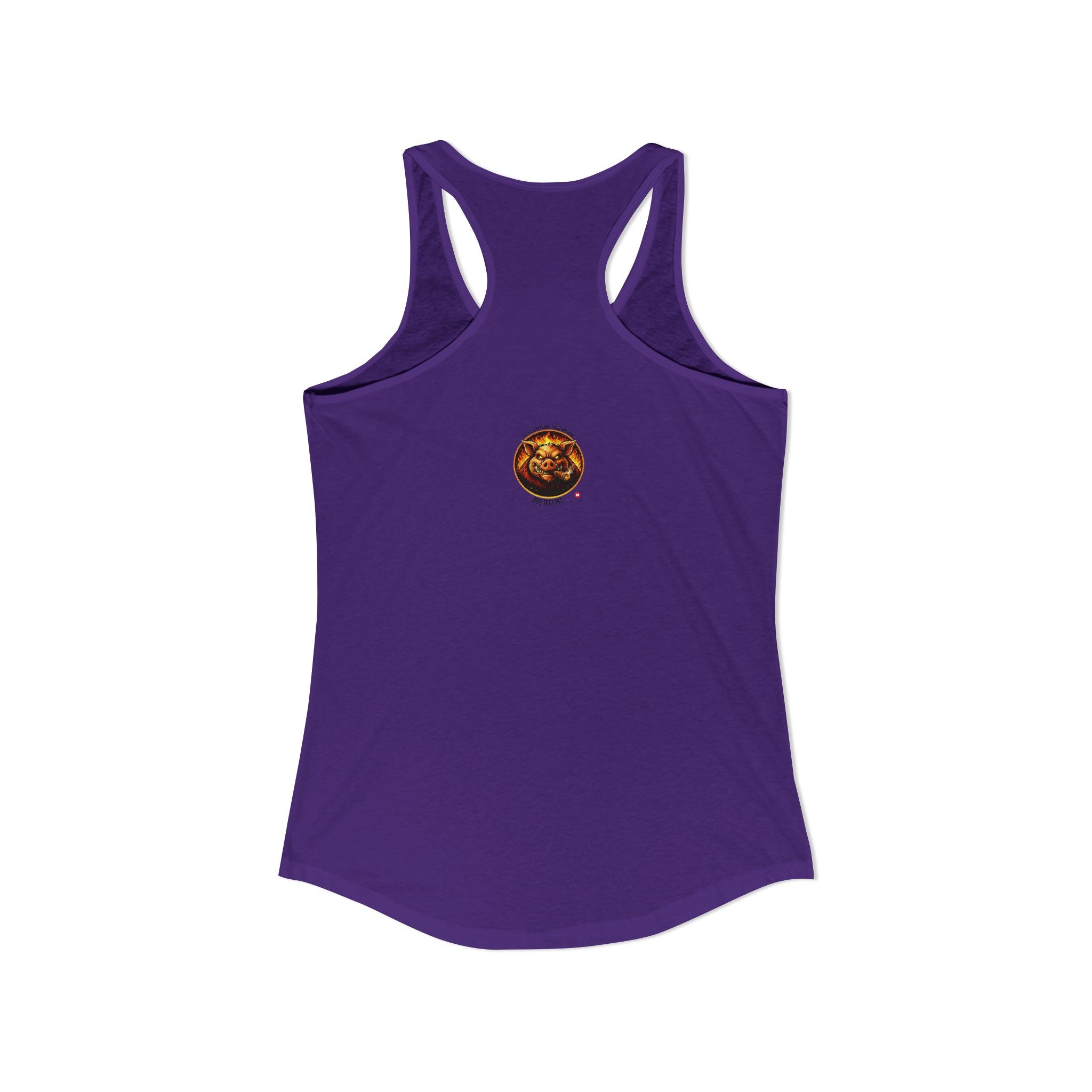 BBQ Test Pit Official Logo Women's Tank Top — Premium Racerback | Batch 001